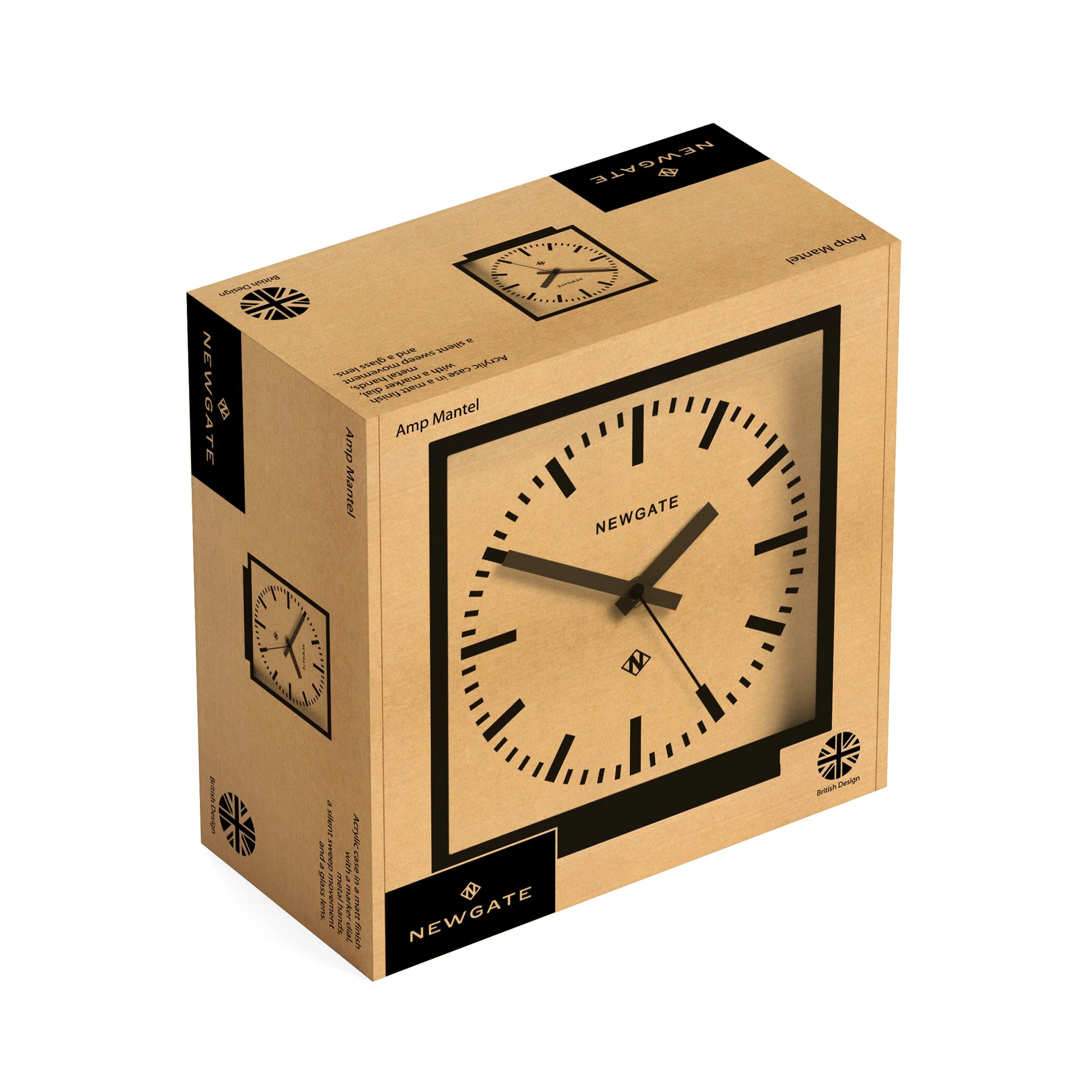 Newgate Amp Mantel Clock in Black - Image 6