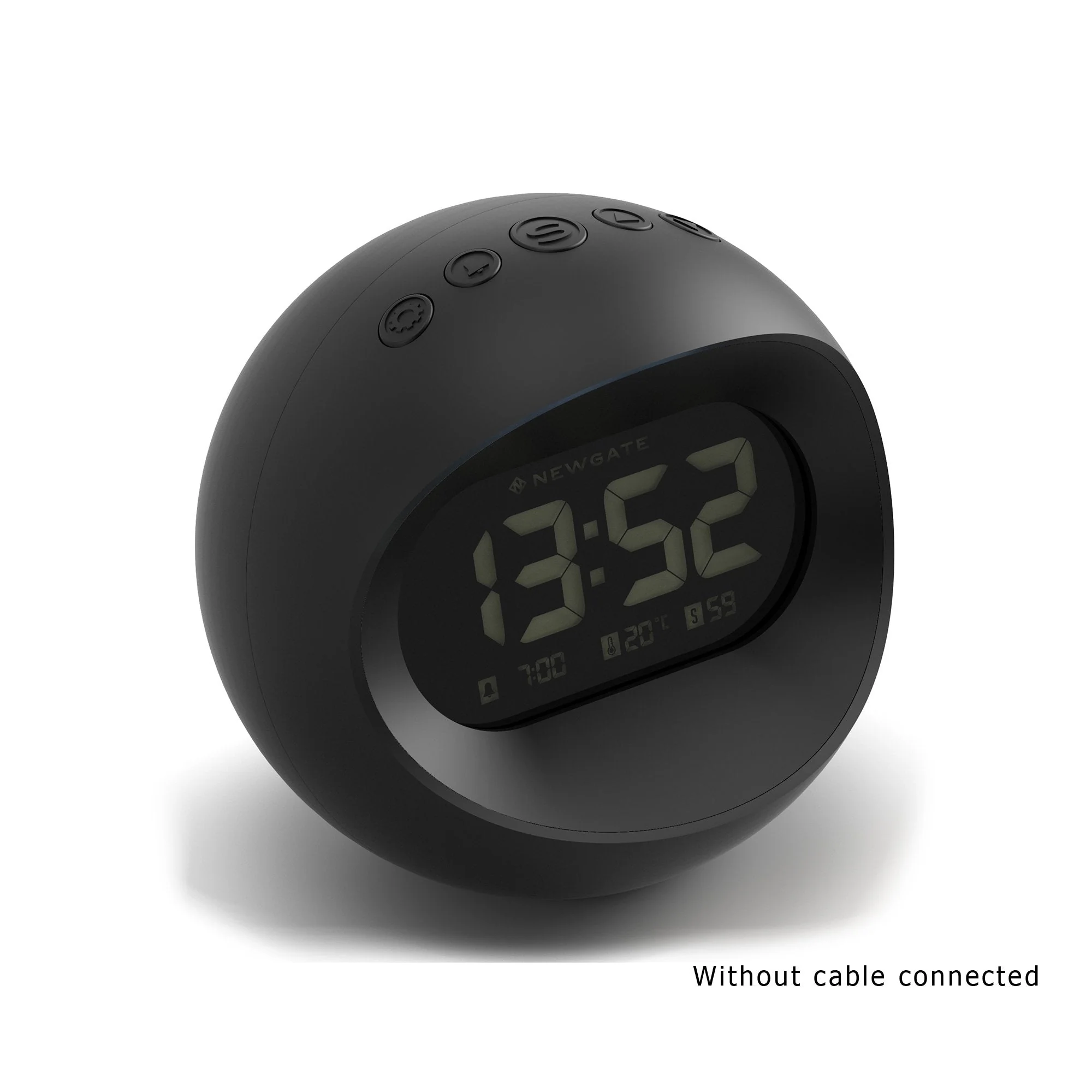 Newgate Centre of the Earth LCD Alarm in Black - Image 6