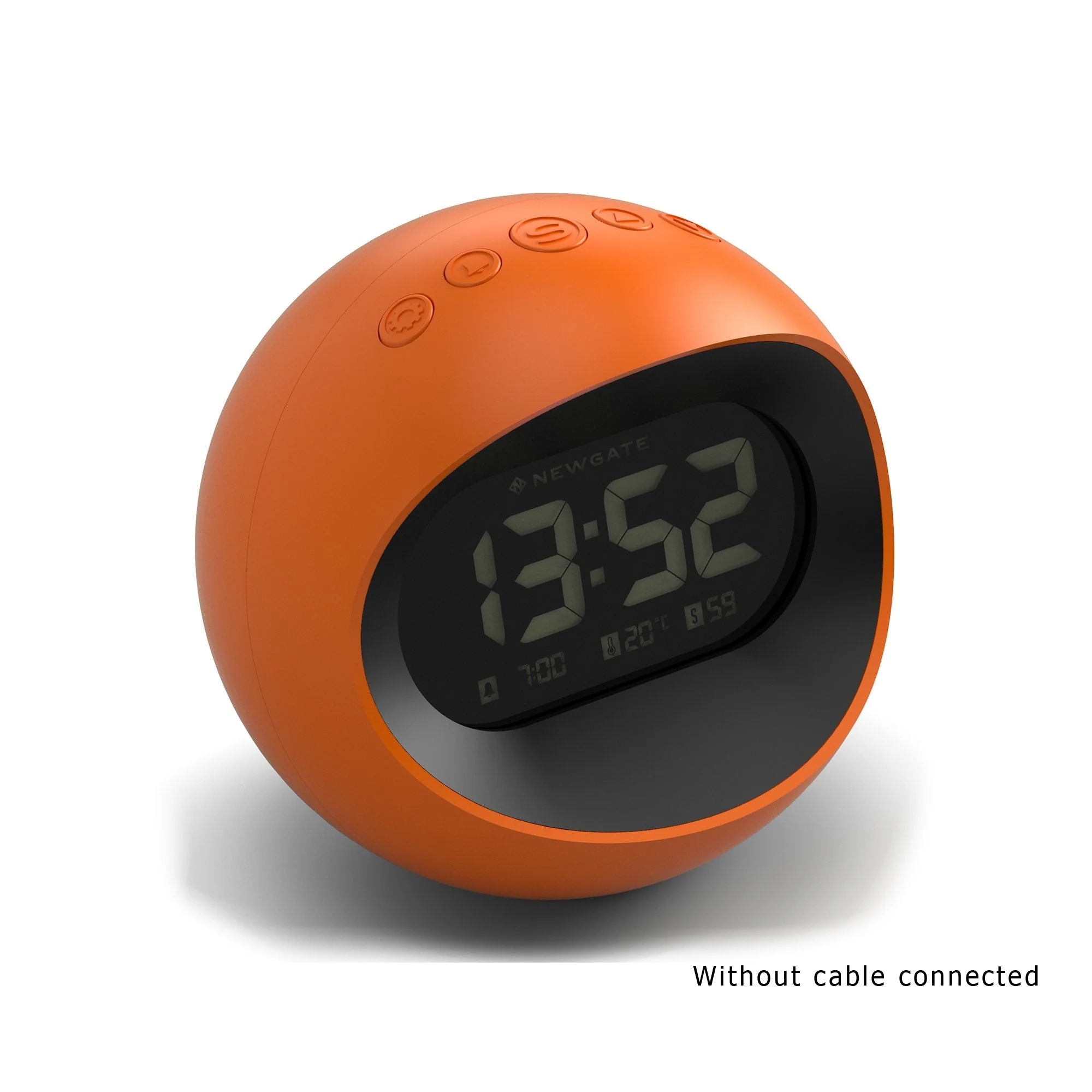 Newgate Centre of the Earth LCD Alarm in Orange - Image 4