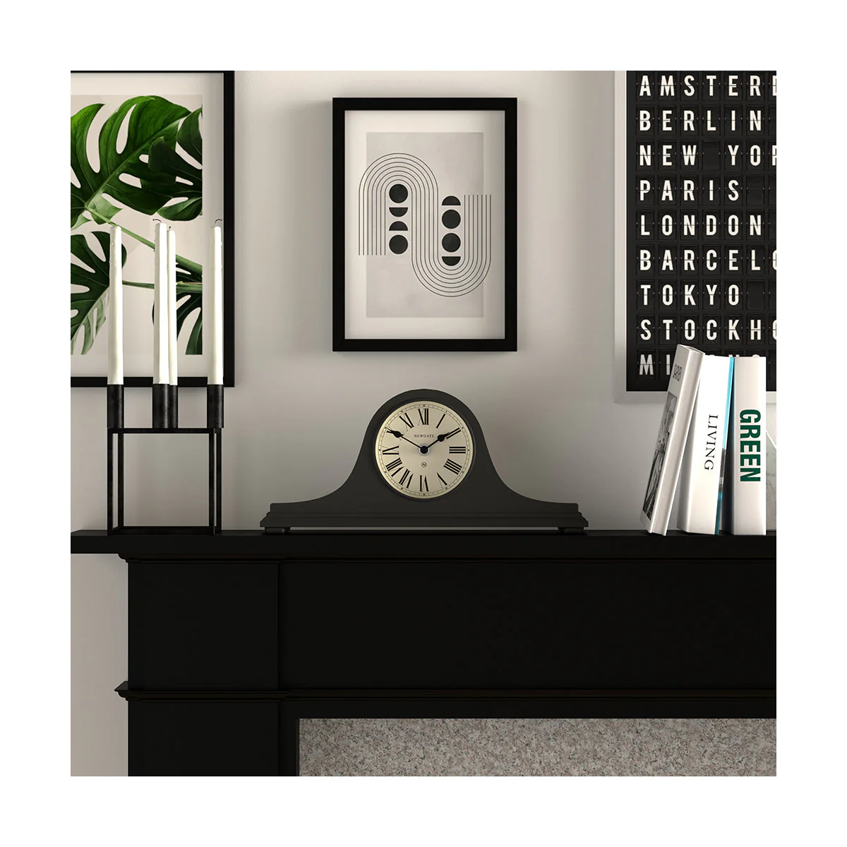 Newgate Time Machine Mantel Clock in Dark Grey - Image 4