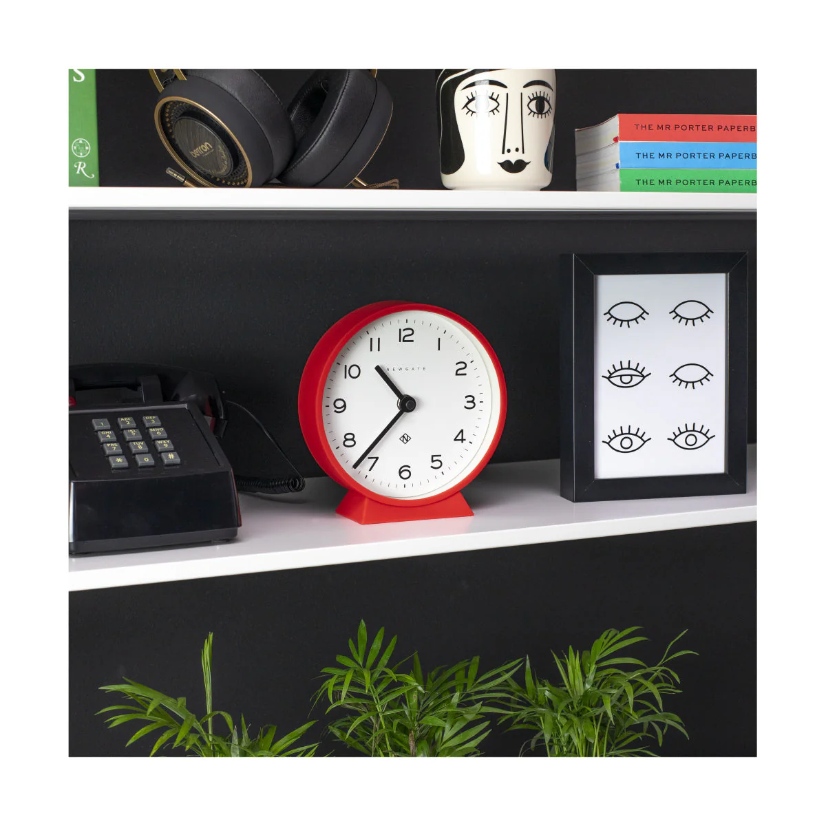 Newgate M Mantel Echo Clock in Red - Image 3