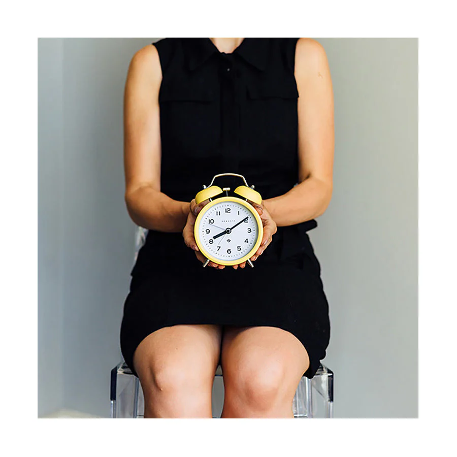 Newgate Echo Alarm Clock in Yellow - Image 4