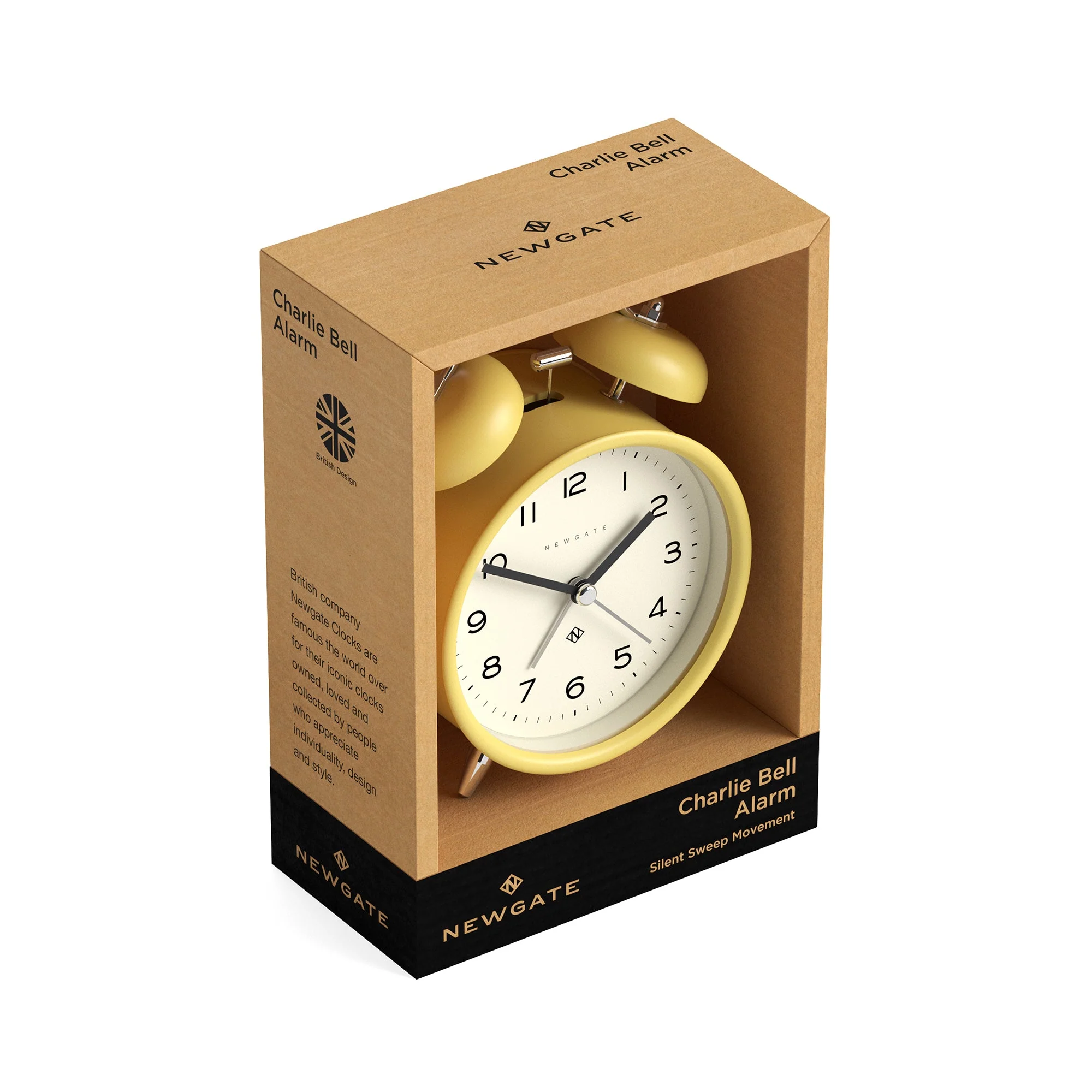 Newgate Echo Alarm Clock in Yellow - Image 5