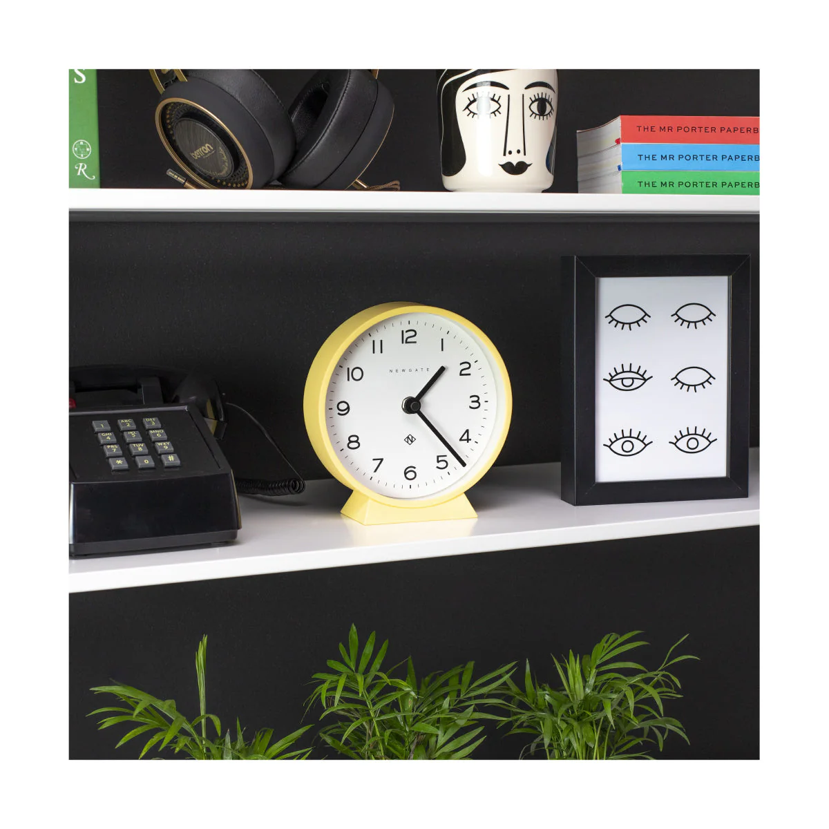 Newgate M Mantel Echo Clock in Yellow - Image 3