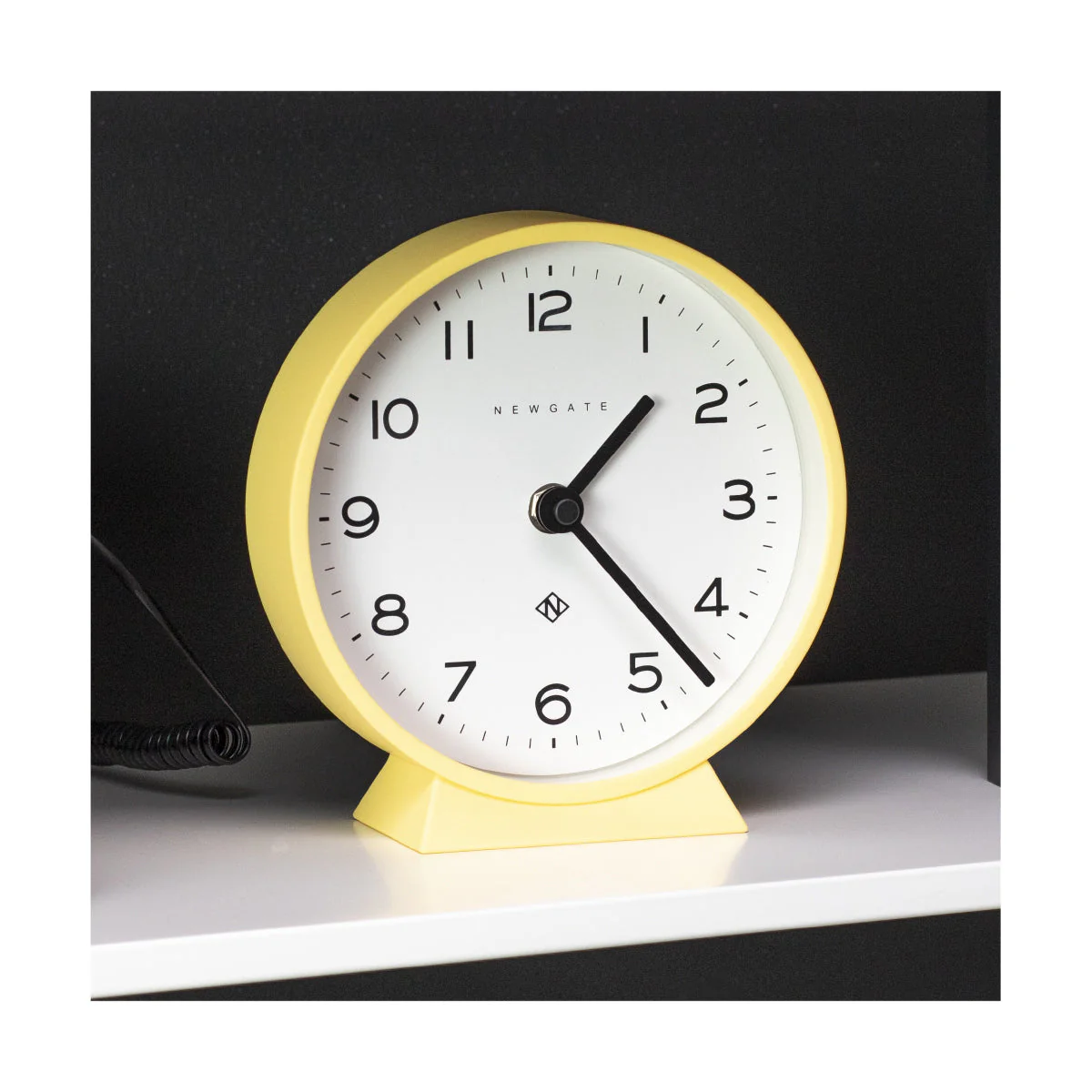 Newgate M Mantel Echo Clock in Yellow - Image 4