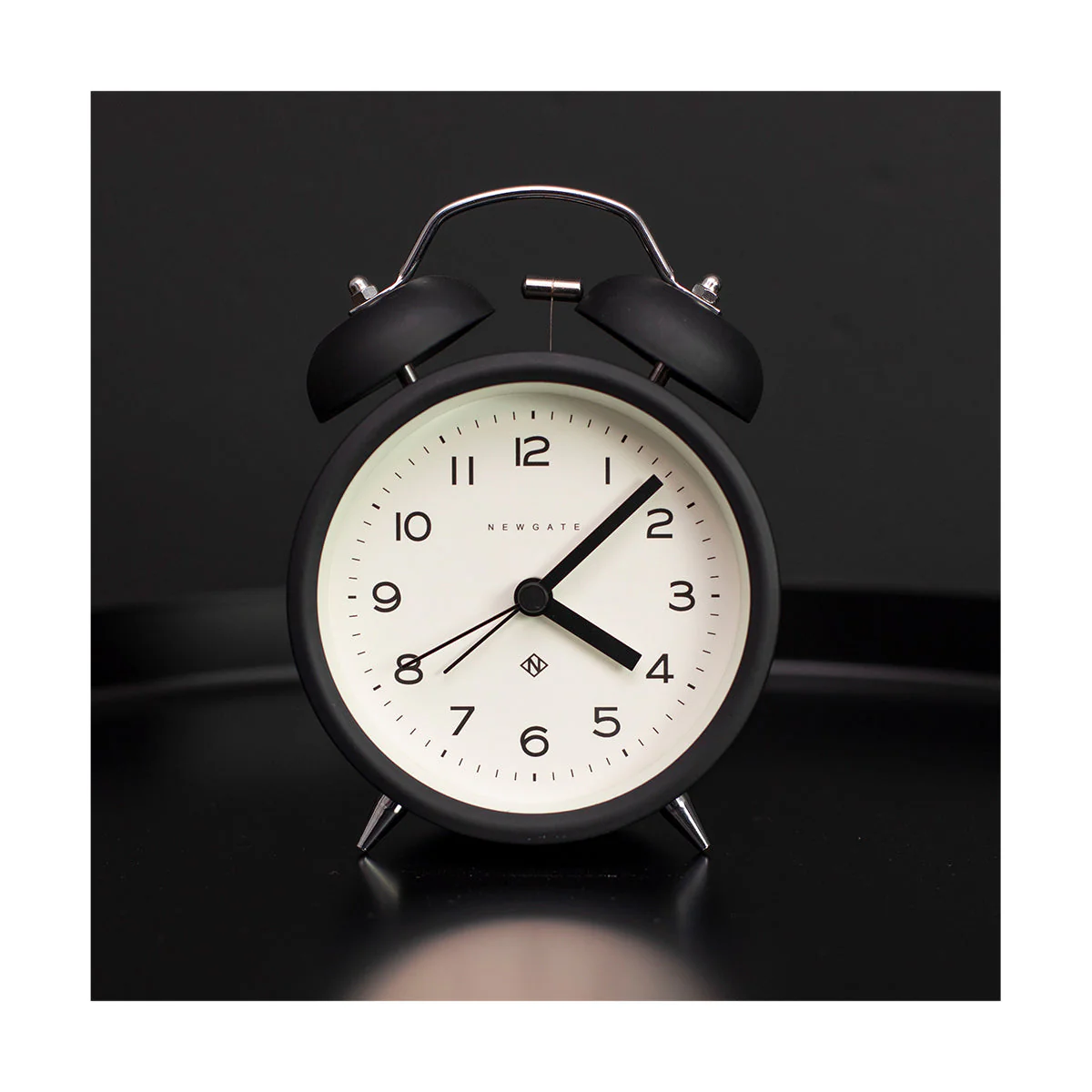 Newgate Echo Alarm Clock in Black - Image 3
