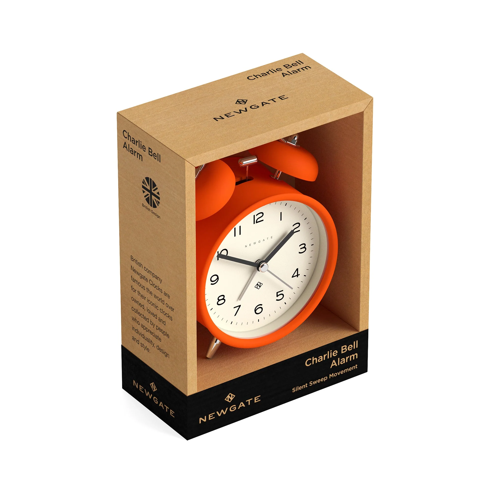 Newgate Echo Alarm Clock in Orange - Image 5
