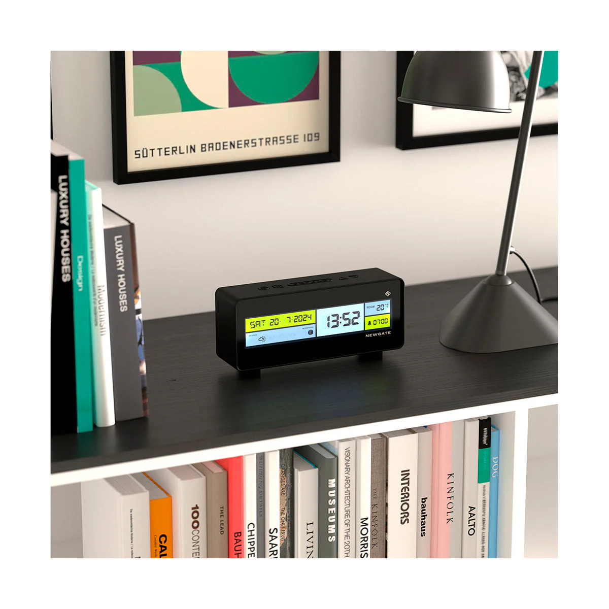 Newgate Futurama LCD Clock in Black - Image 10