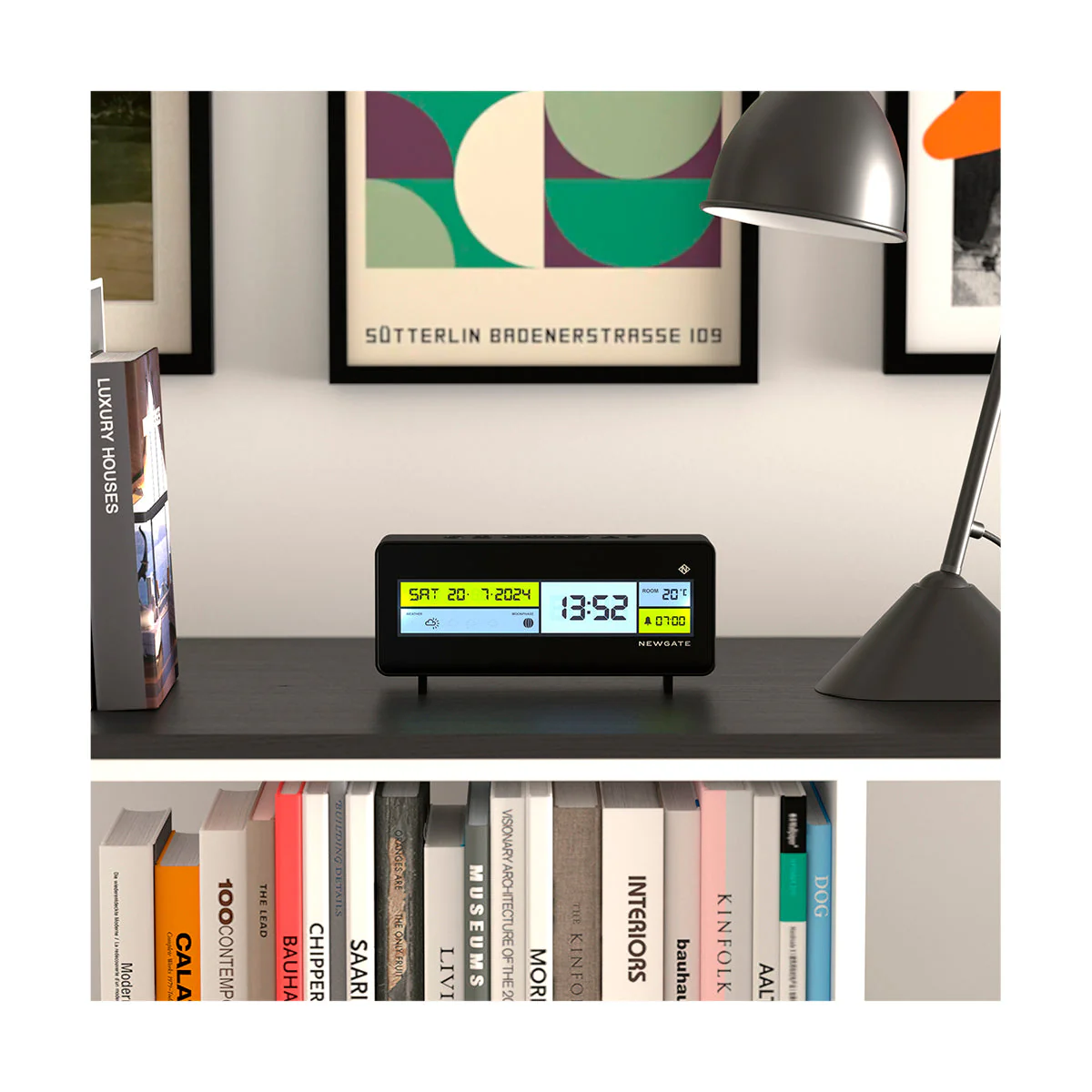 Newgate Futurama LCD Clock in Black - Image 3