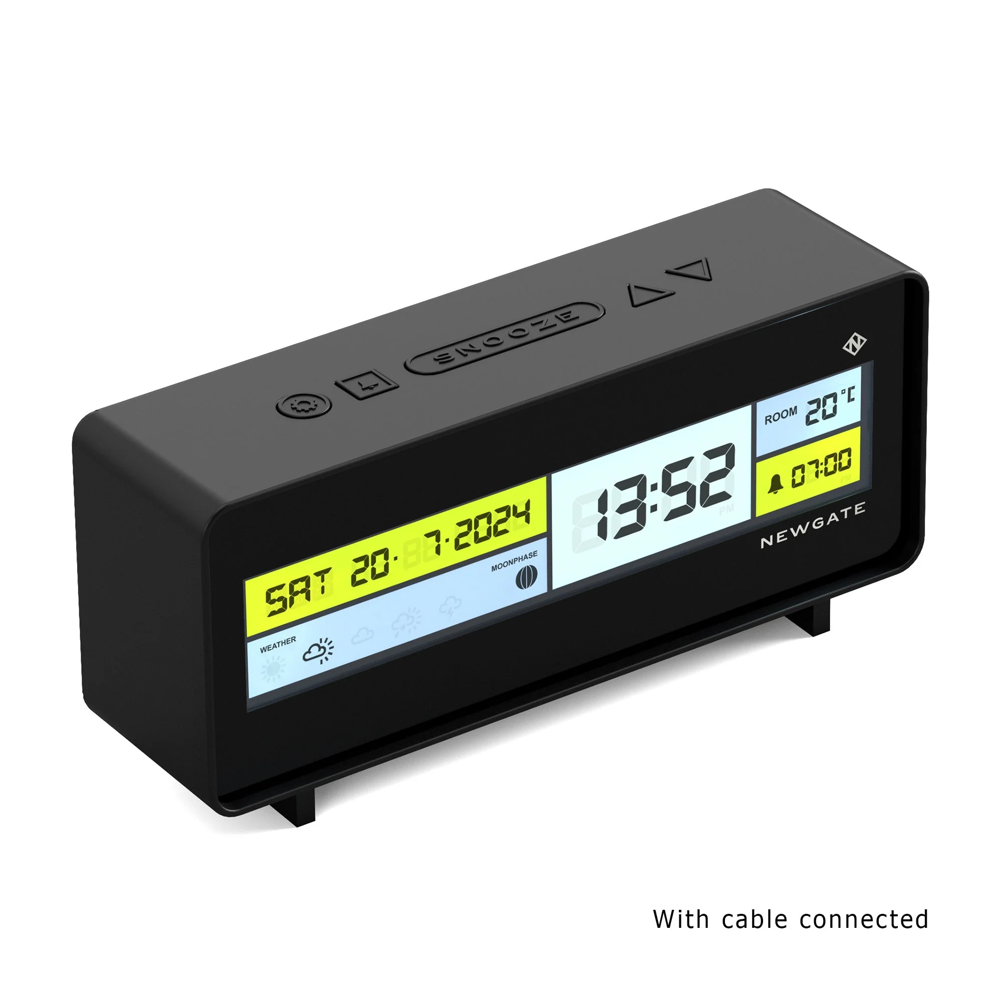 Newgate Futurama LCD Clock in Black - Image 5