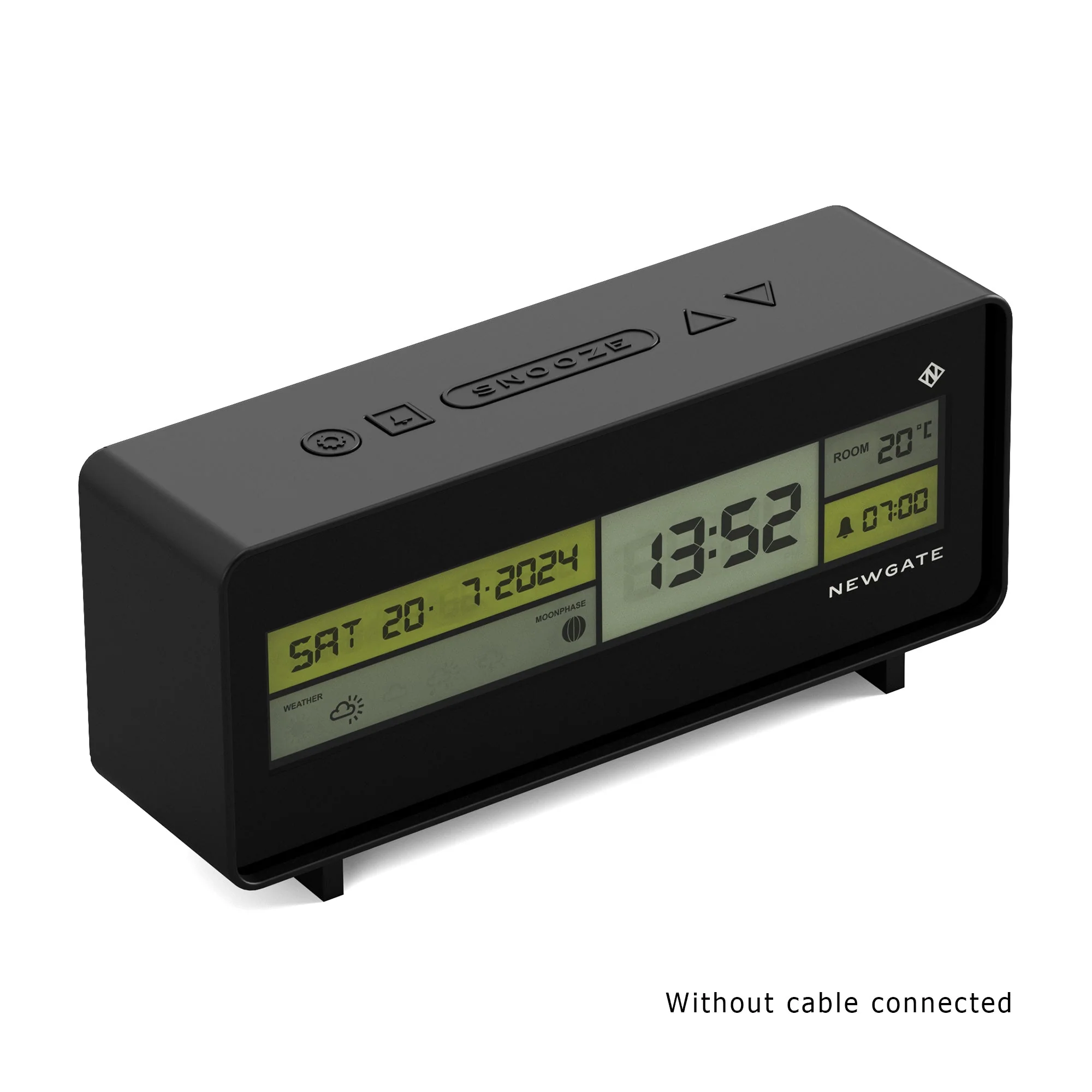 Newgate Futurama LCD Clock in Black - Image 6