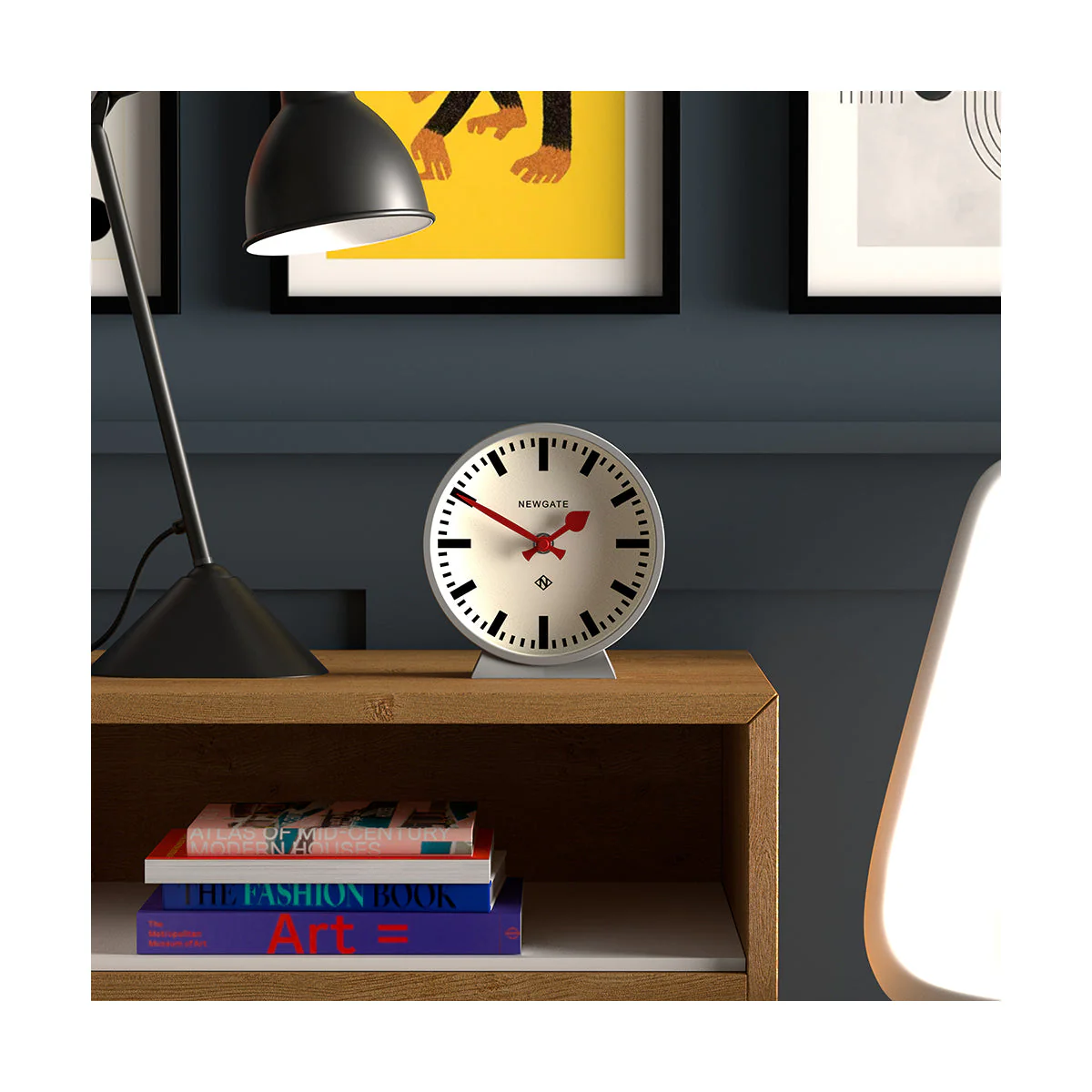 Newgate M Mantel Railway Clock in Grey - Image 3
