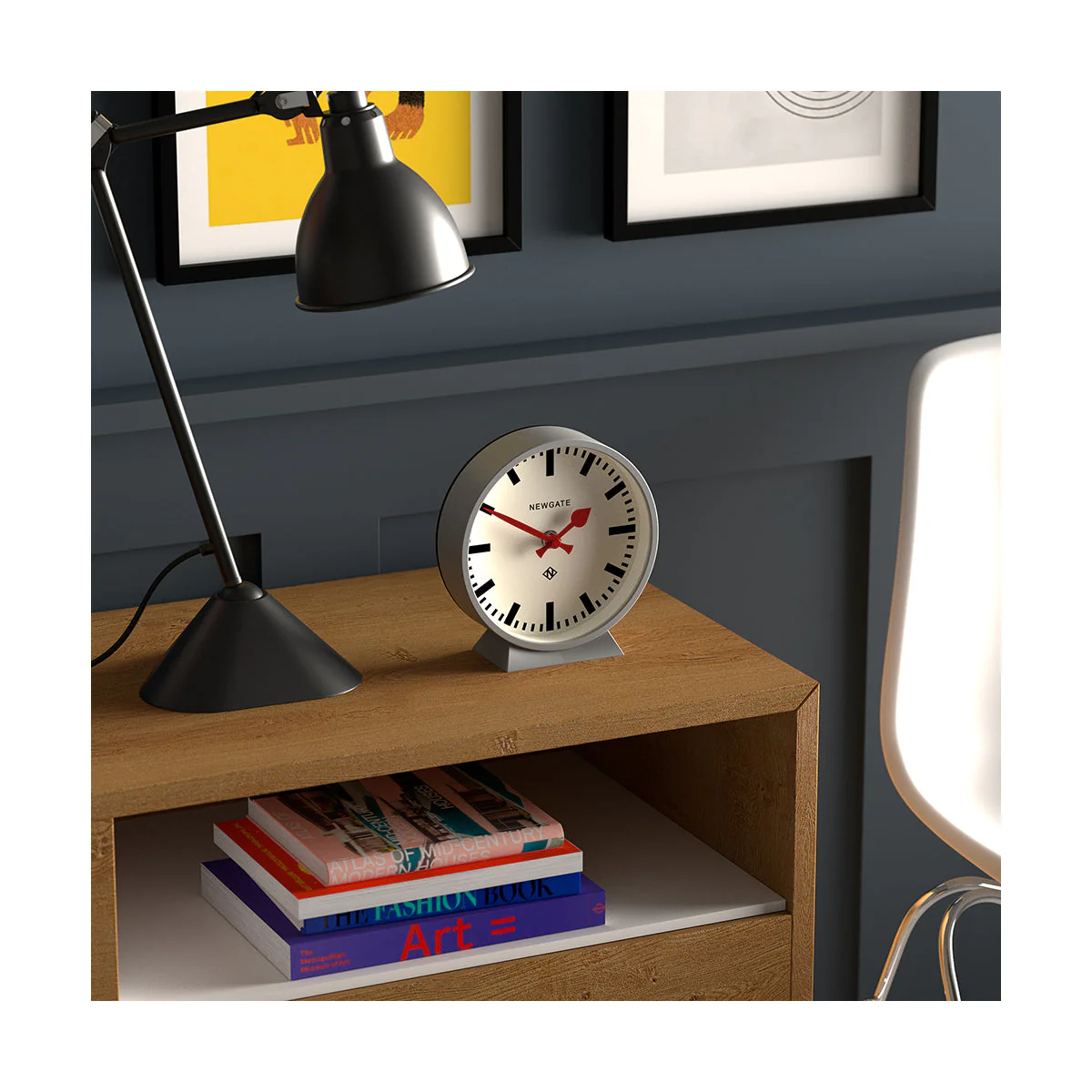 Newgate M Mantel Railway Clock in Grey - Image 4