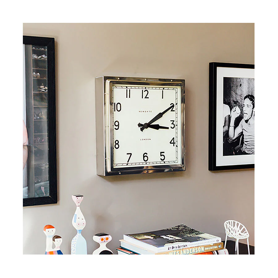 Newgate Quad Wall Clock in Stainless Steel - Image 4