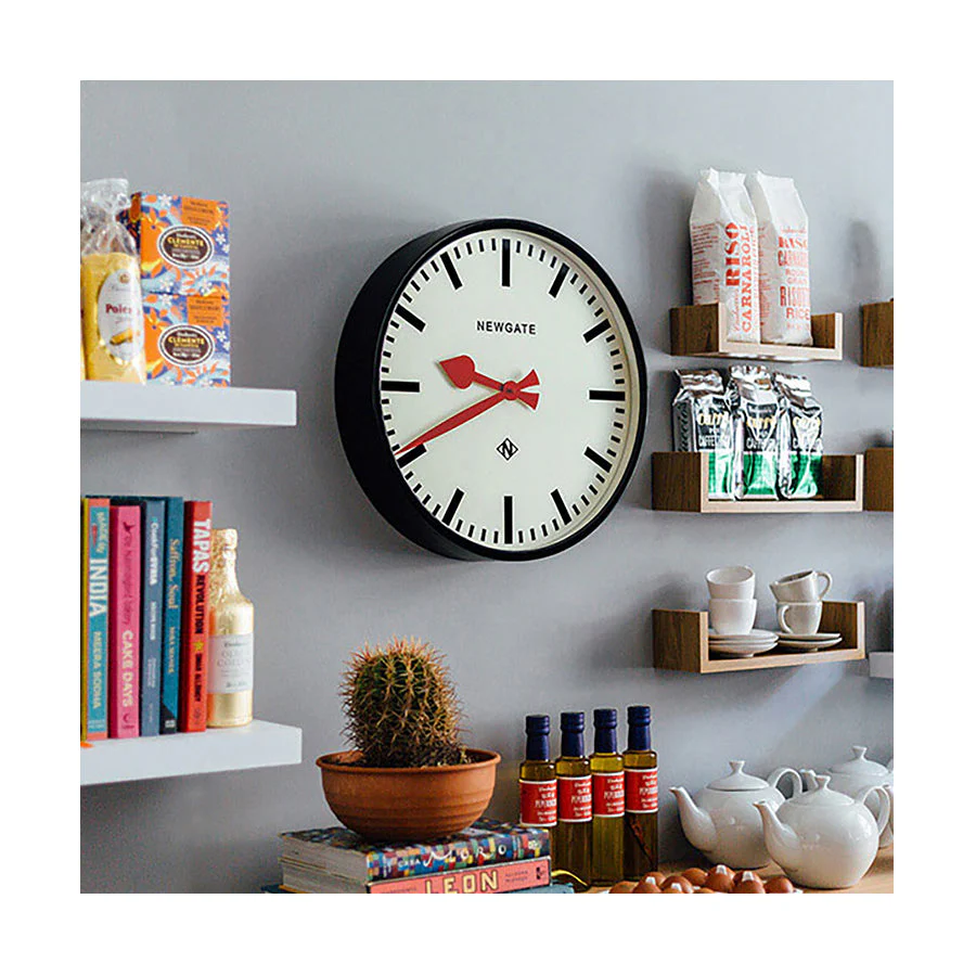 Newgate Putney Wall Clock in Black - Image 4