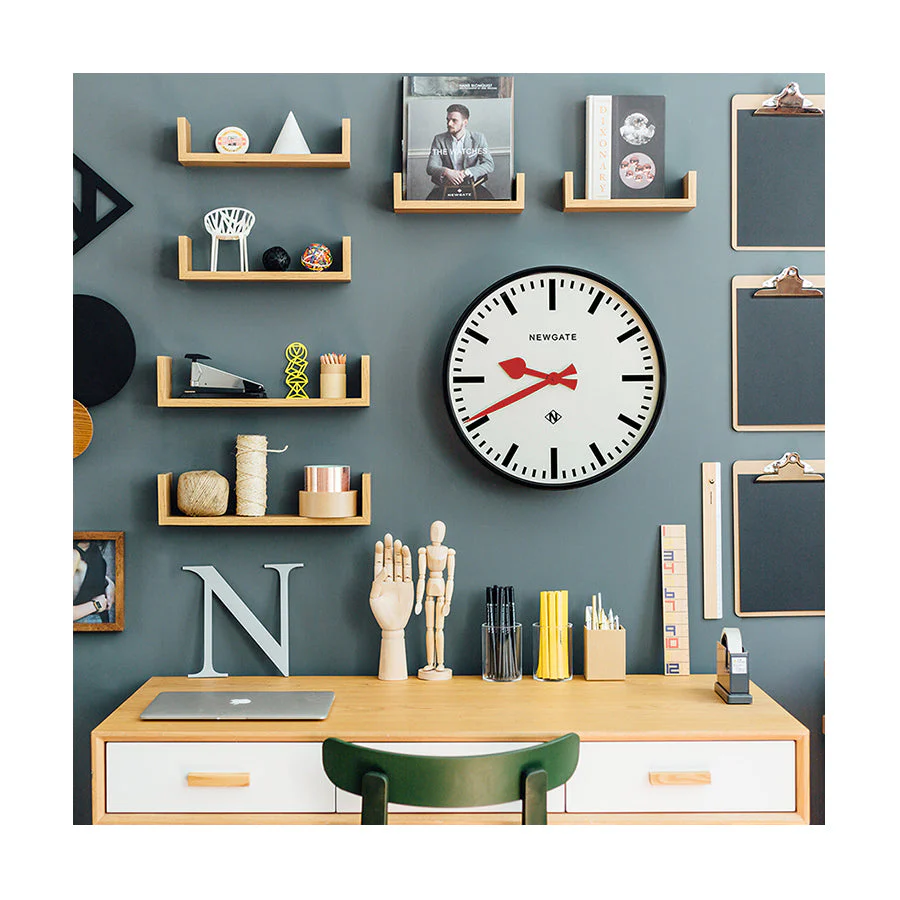 Newgate Putney Wall Clock in Black - Image 6