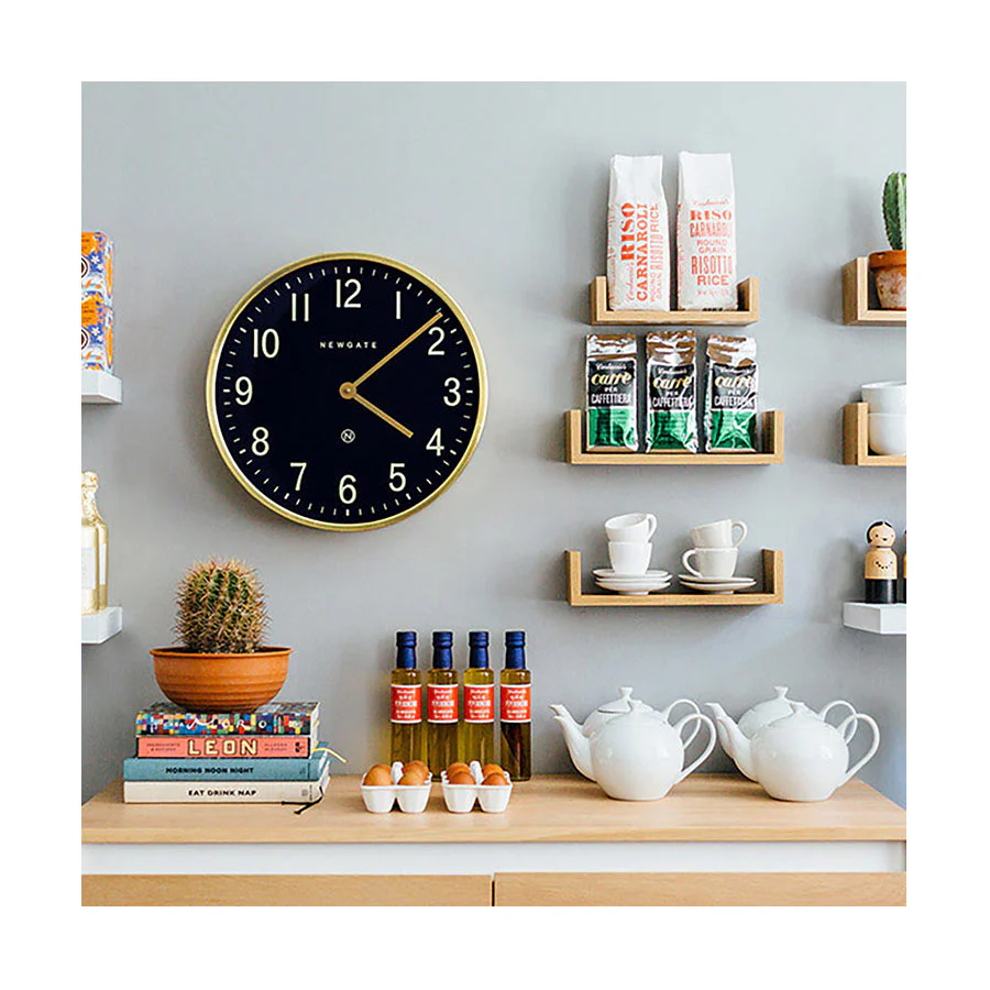 Newgate Mr Edwards Wall Clock in Brass - Image 4