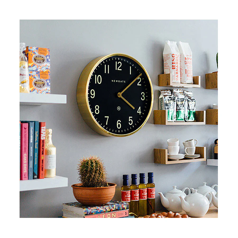 Newgate Mr Edwards Wall Clock in Brass - Image 5