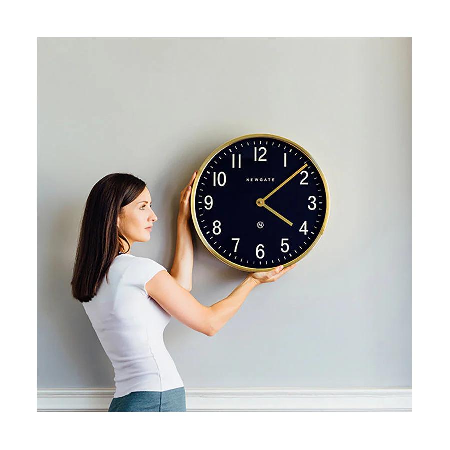 Newgate Mr Edwards Wall Clock in Brass - Image 6