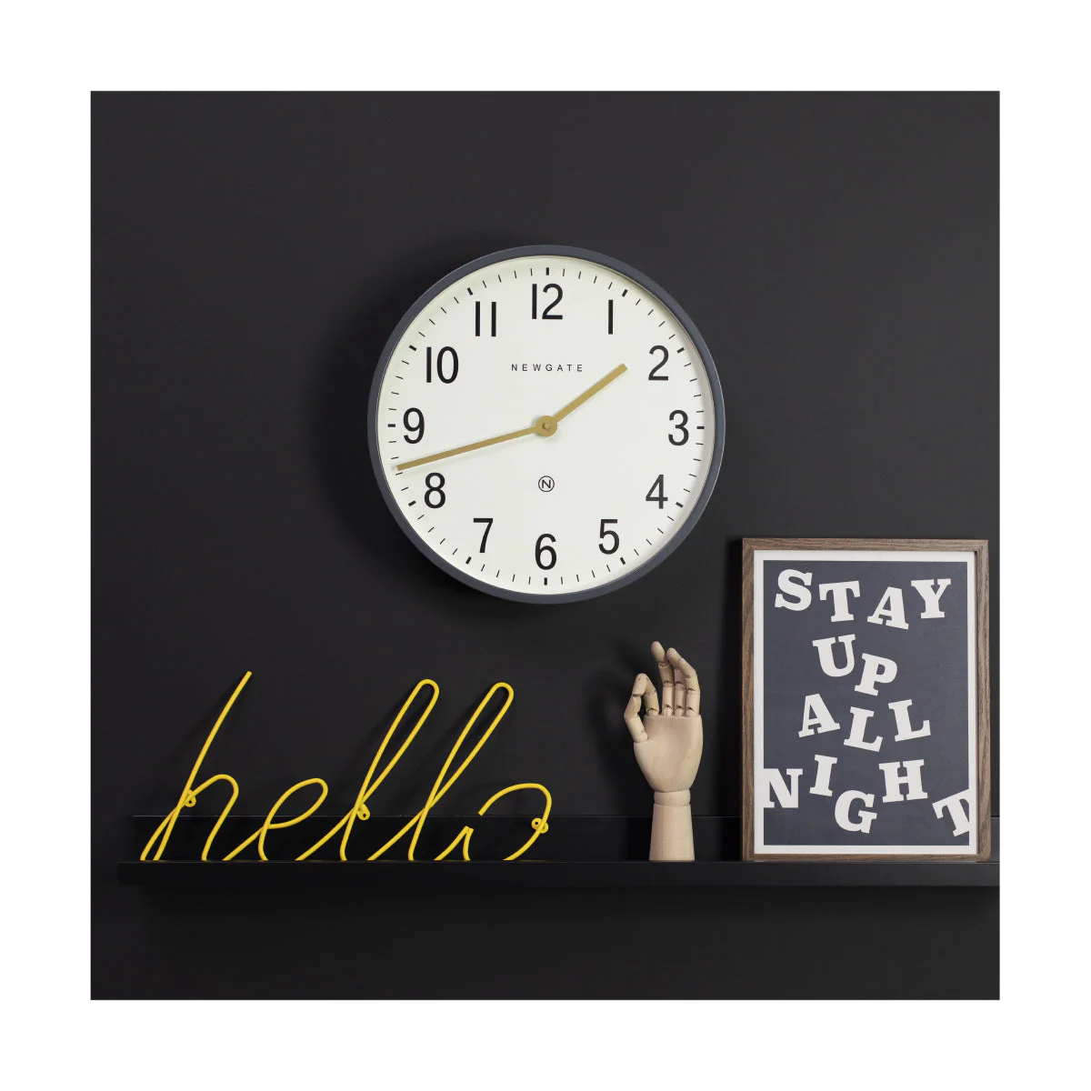 Newgate Mr Edwards Wall Clock in Grey - Image 3