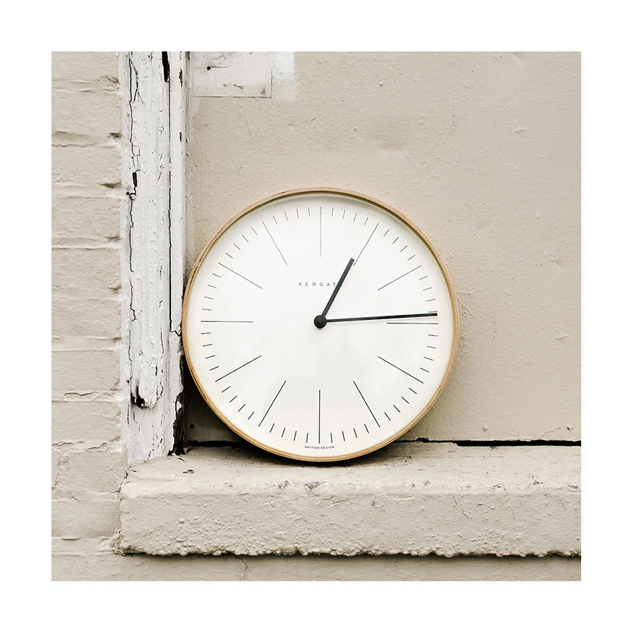 Newgate Mr Clarke Marker Wall Clock in Light Wood - Image 3