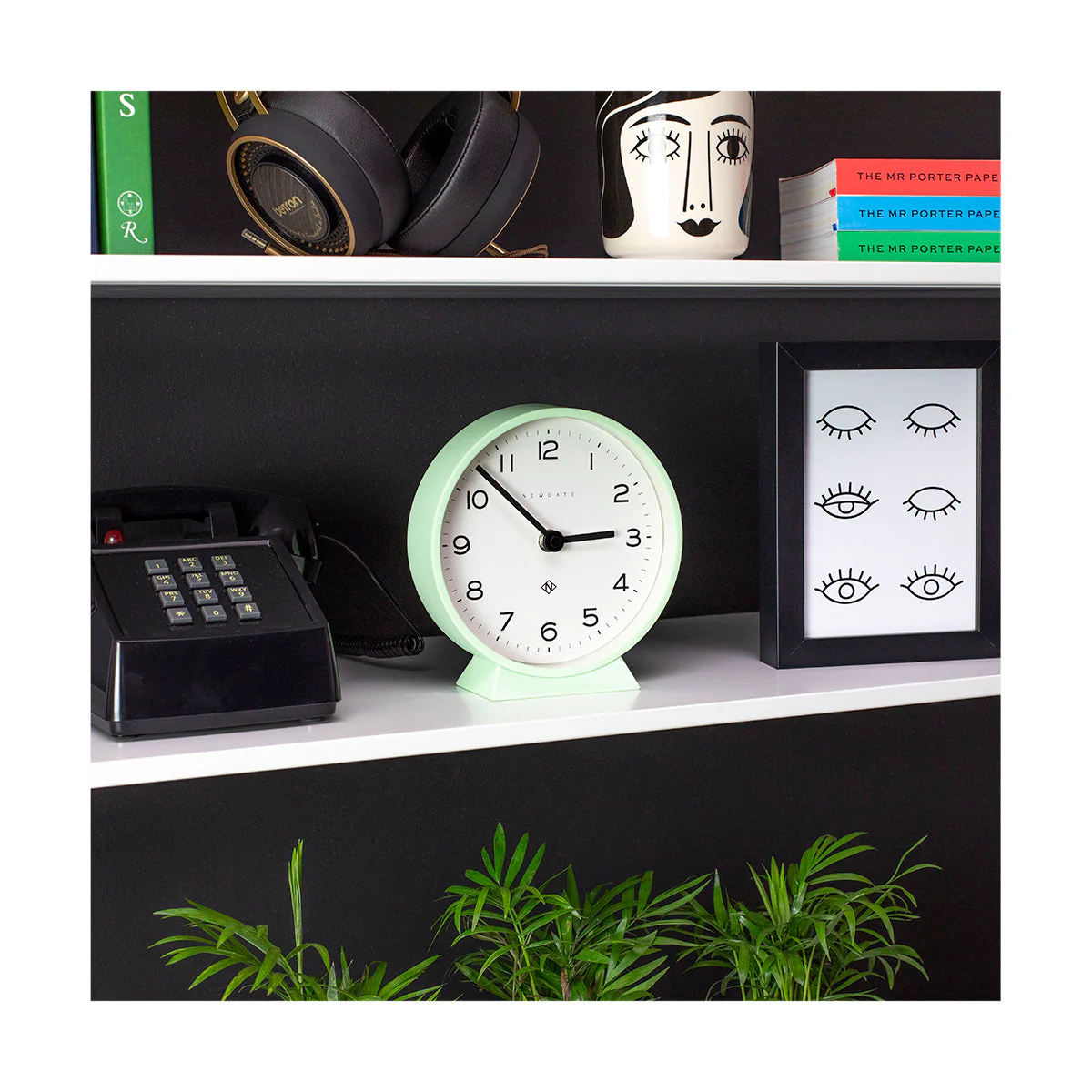 Newgate M Mantel Echo Clock in Neo-Mint - Image 3