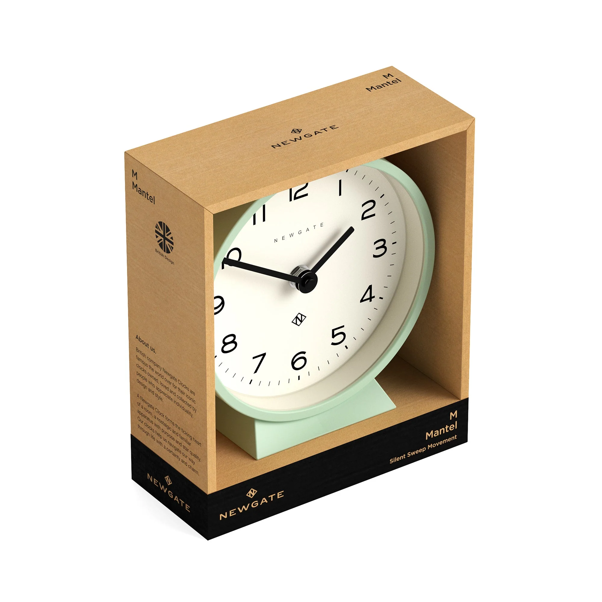Newgate M Mantel Echo Clock in Neo-Mint - Image 5