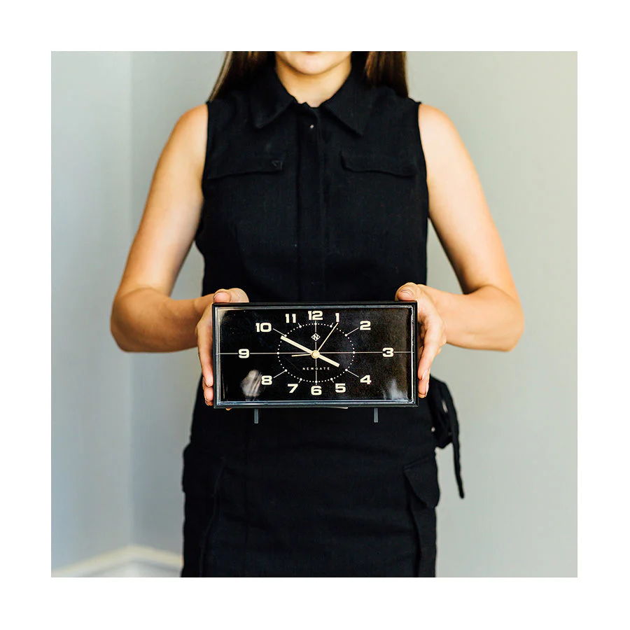 Newgate Wideboy Alarm Clock in Black - Image 4