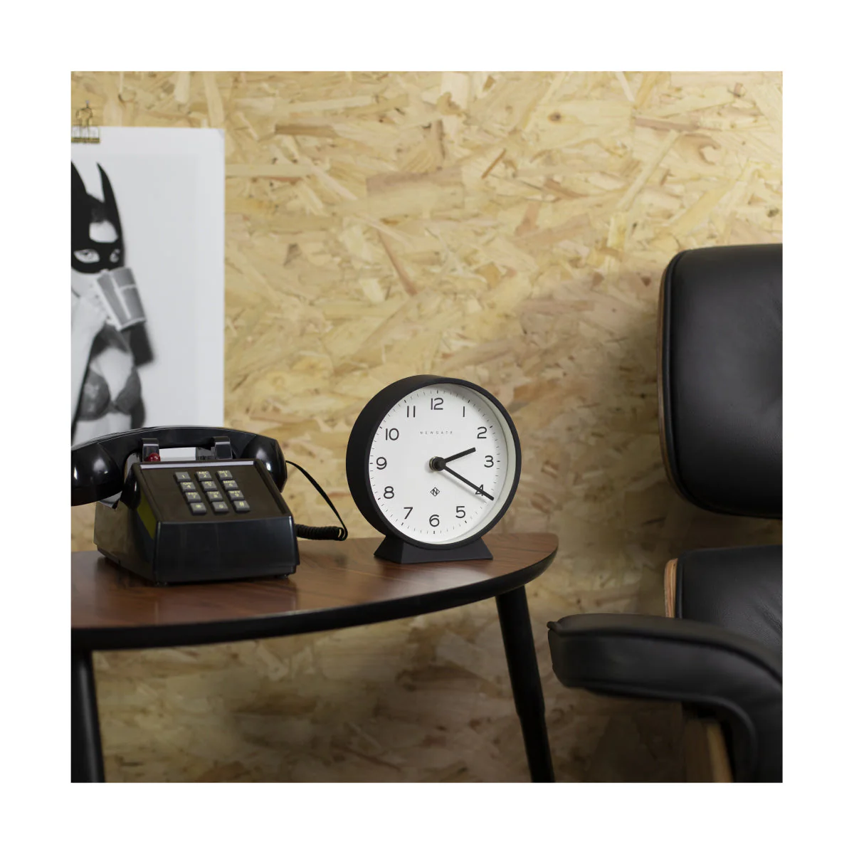 Newgate M Mantel Echo Clock in Black - Image 3