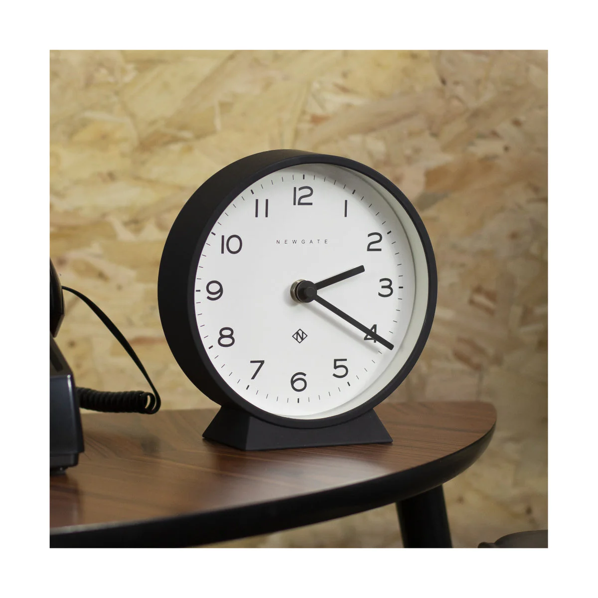 Newgate M Mantel Echo Clock in Black - Image 4