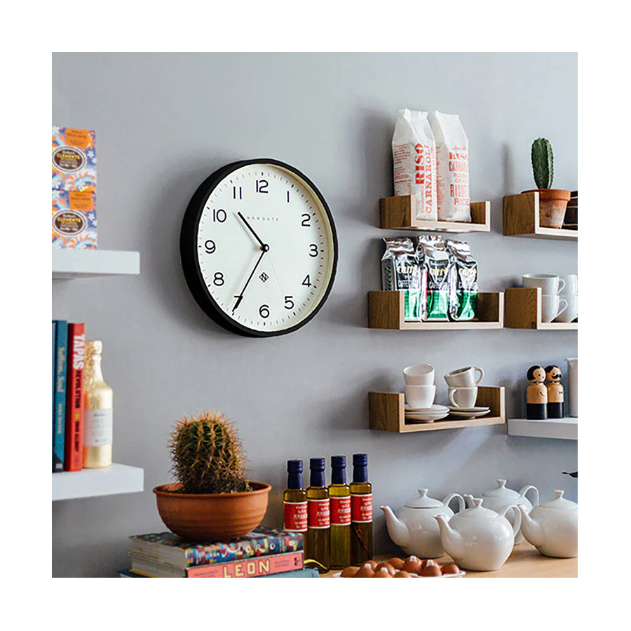 Newgate Echo Number Three Wall Clock in Black - Image 3