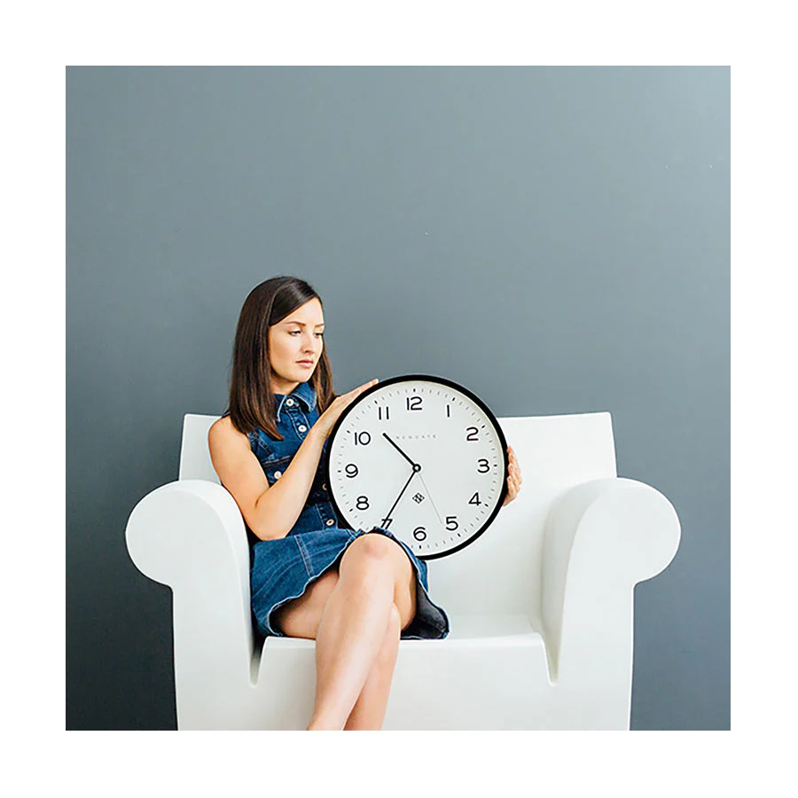 Newgate Echo Number Three Wall Clock in Black - Image 4