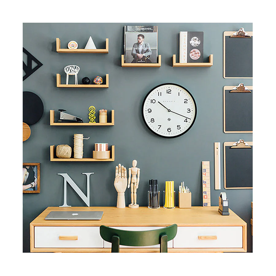 Newgate Echo Number Three Wall Clock in Black - Image 5
