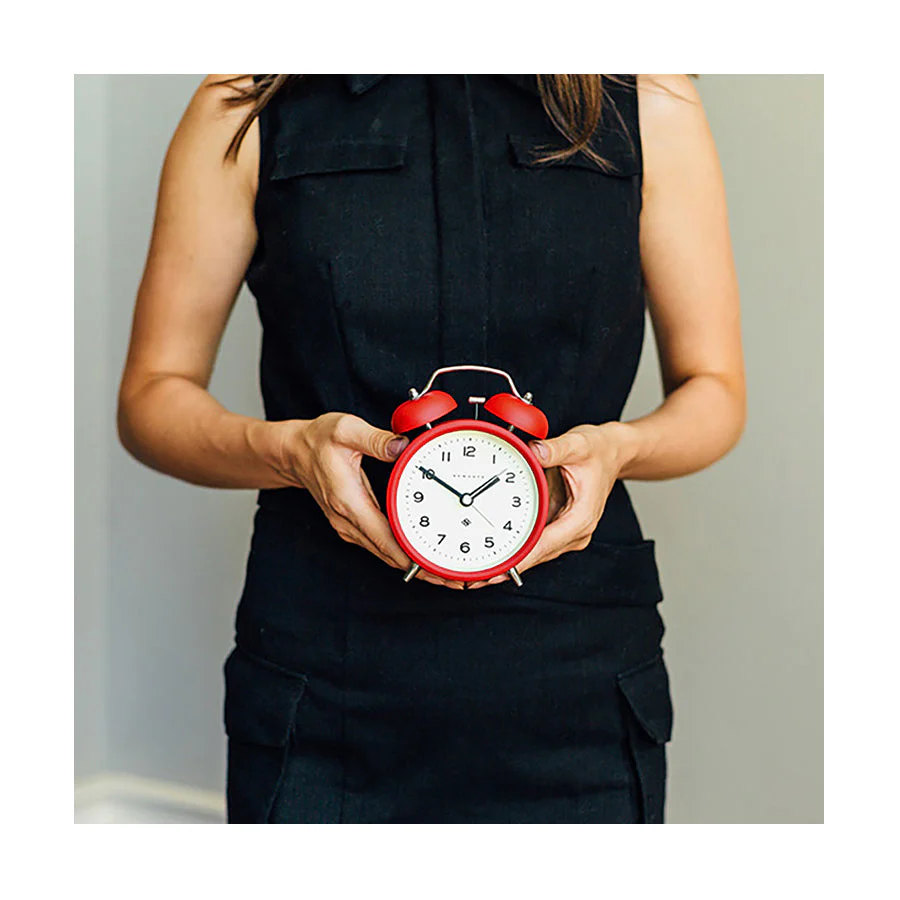 Newgate Echo Alarm Clock in Red - Image 4