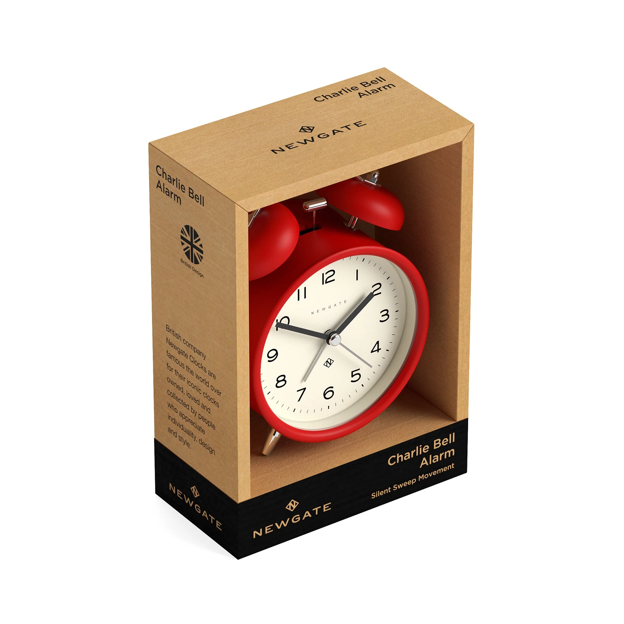 Newgate Echo Alarm Clock in Red - Image 6
