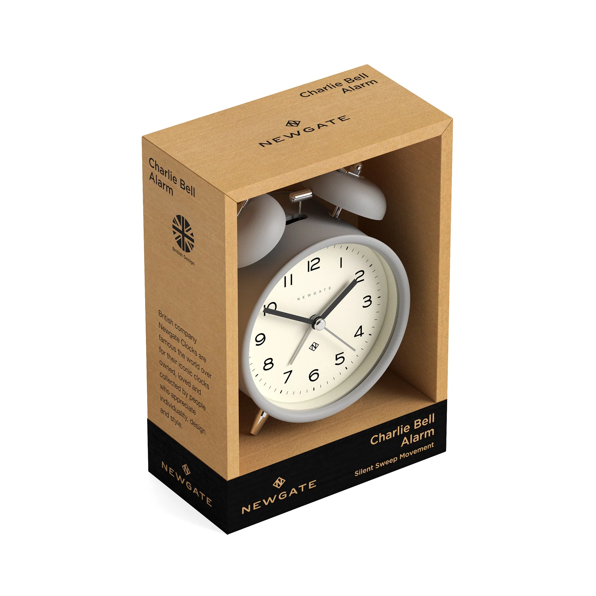 Newgate Echo Alarm Clock in Grey - Image 6