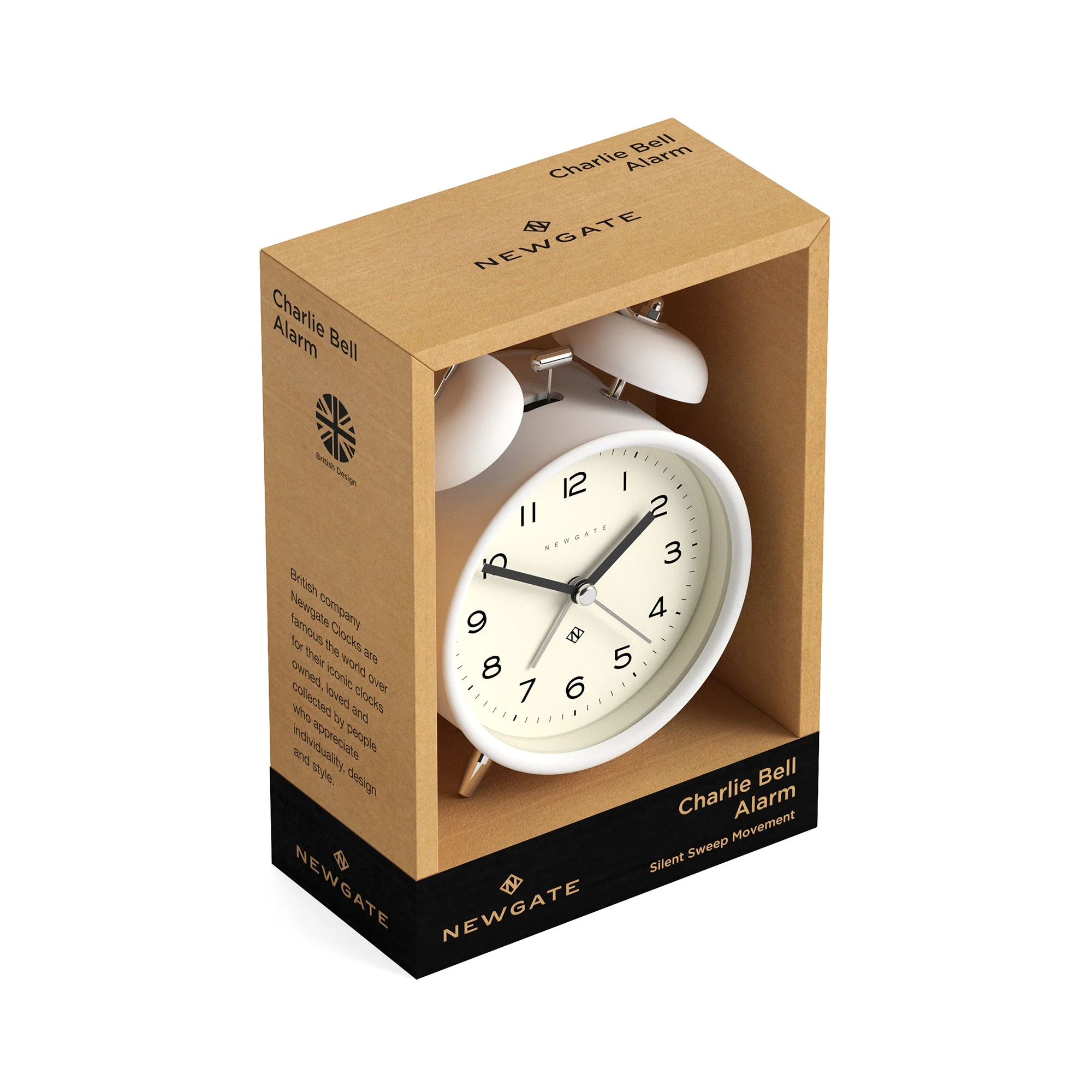 Newgate Echo Alarm Clock in White - Image 6