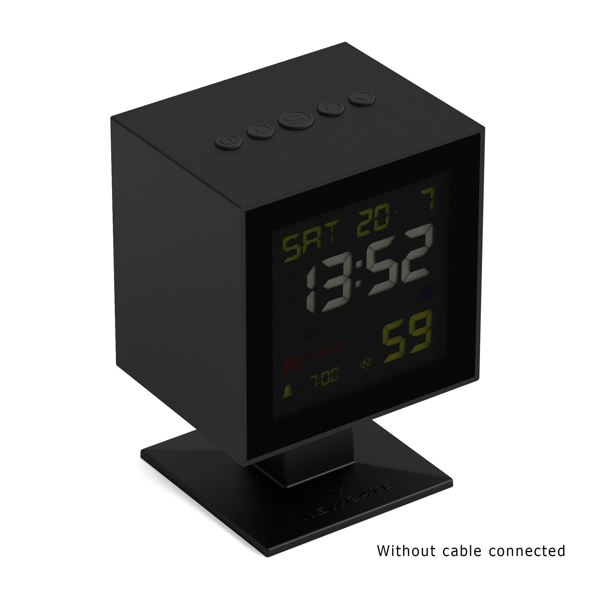 Newgate Monolith LCD Alarm in Black - Image 3