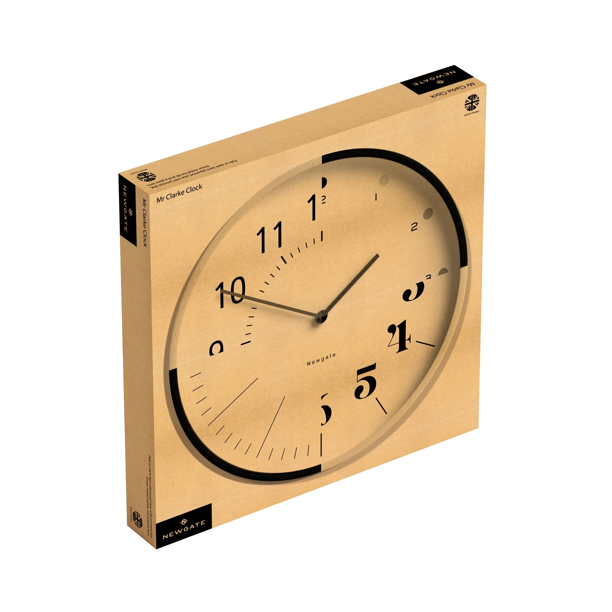 Newgate Mr Clarke Wall Clock in Light Plywood - Image 4