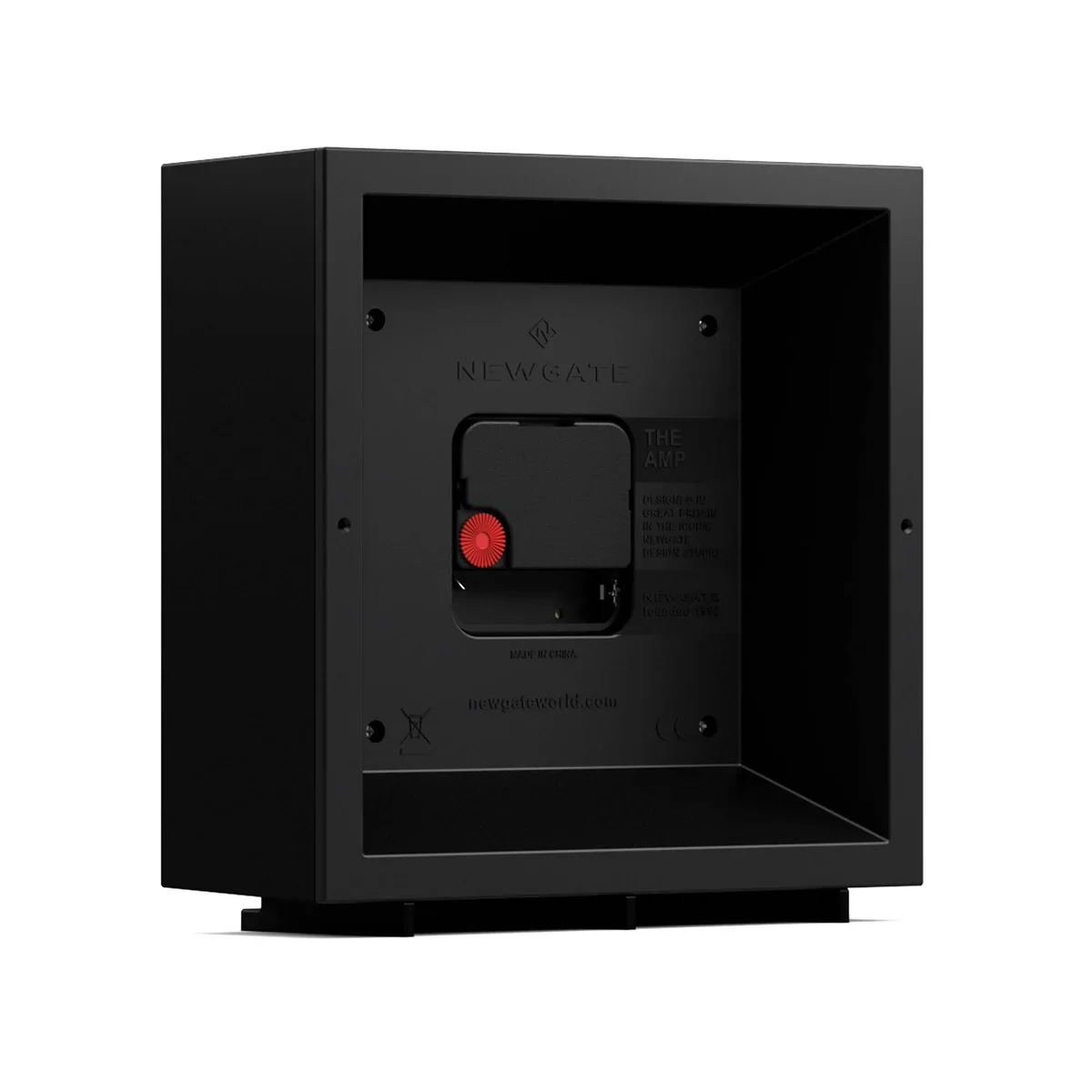 Newgate Amp Mantel Clock in Black with Green Hands - Image 5