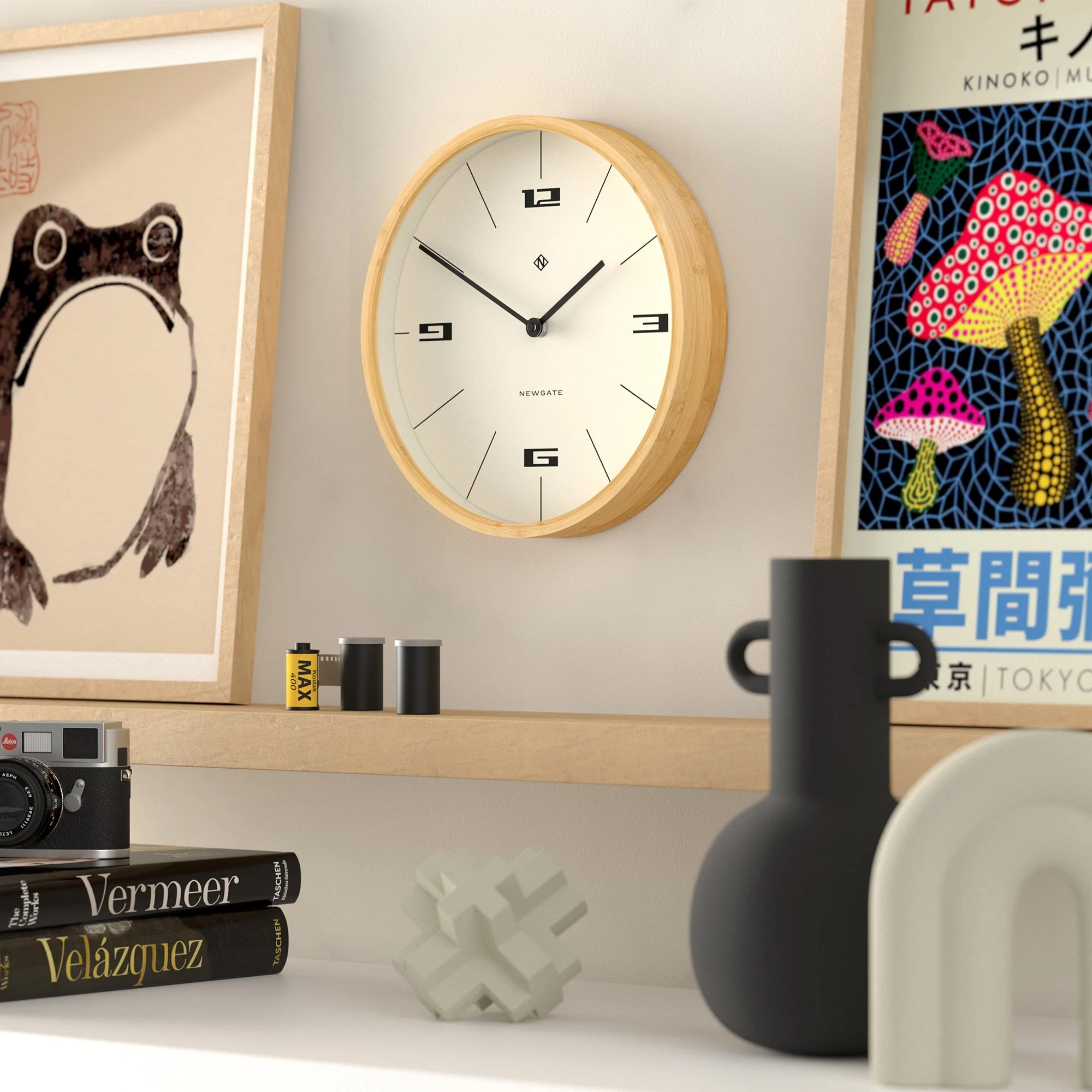 Newgate Bali Wall Clock in Bamboo - Image 4