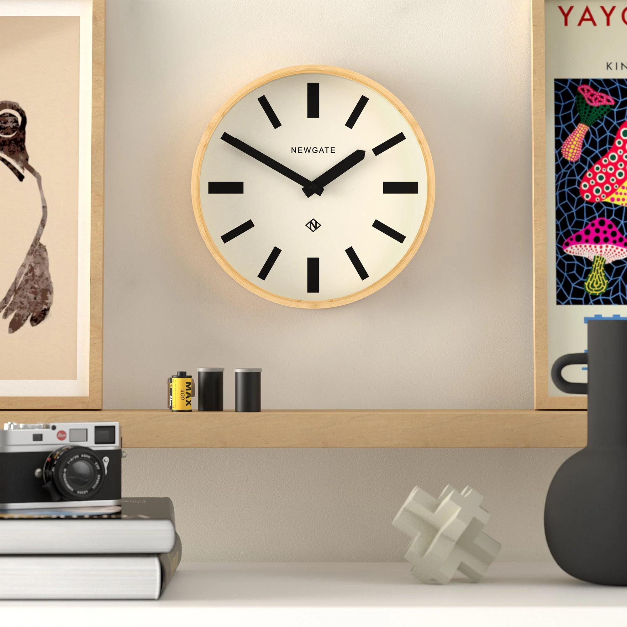 Newgate Bali Wall Clock in Bamboo - Image 3