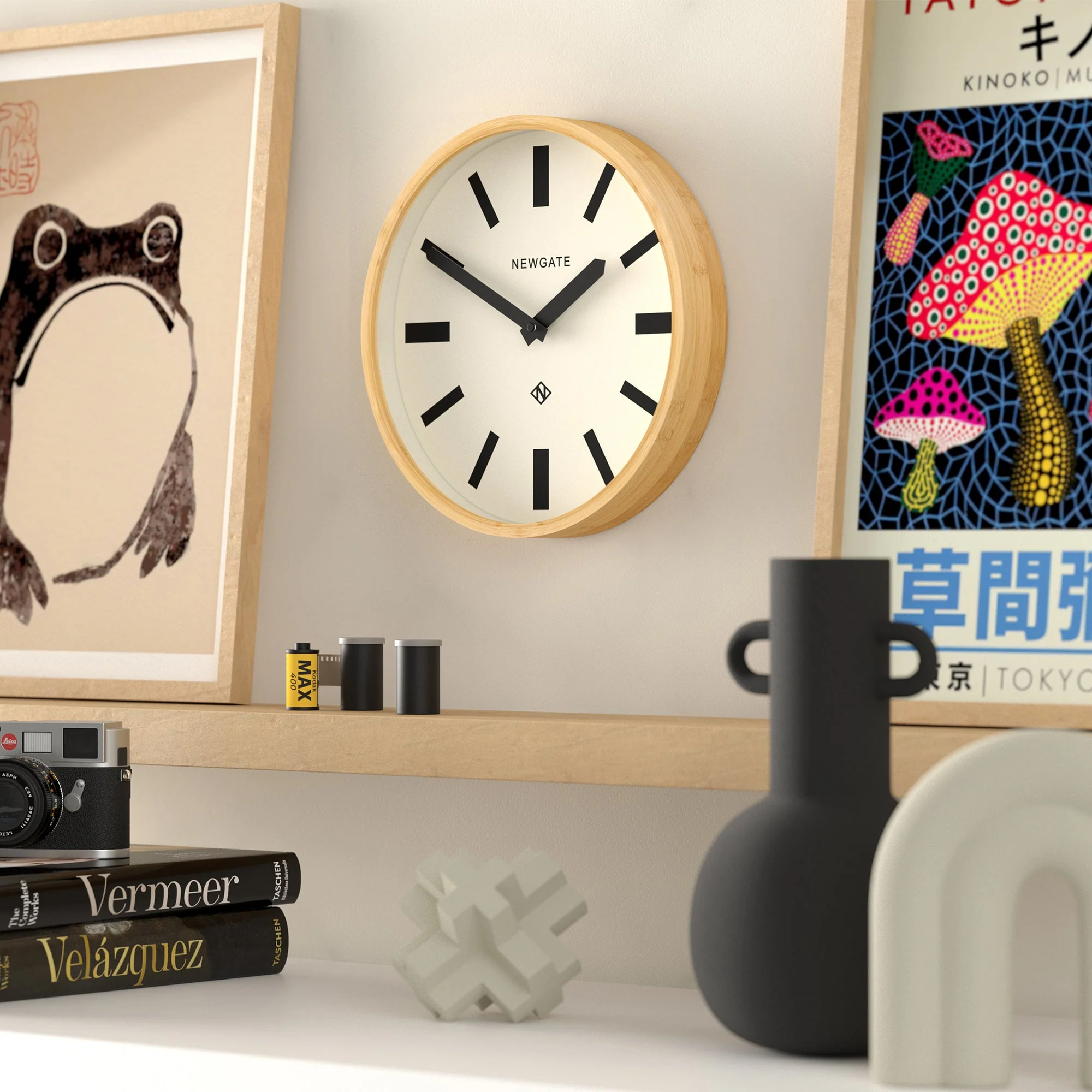Newgate Bali Wall Clock in Bamboo - Image 4