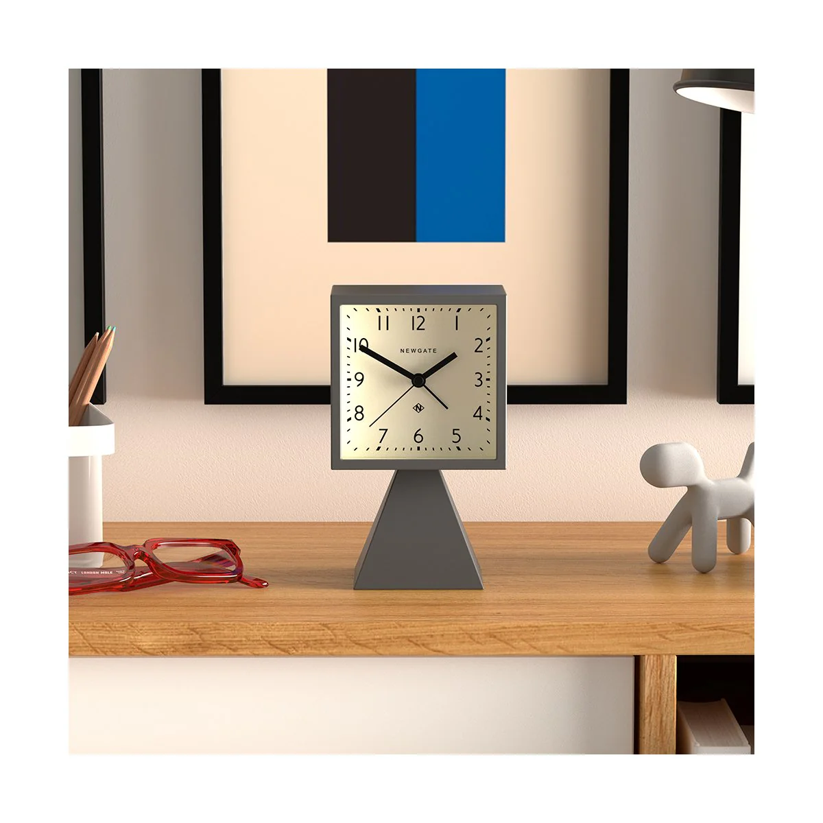 Newgate Brian Alarm Clock in Grey - Image 3