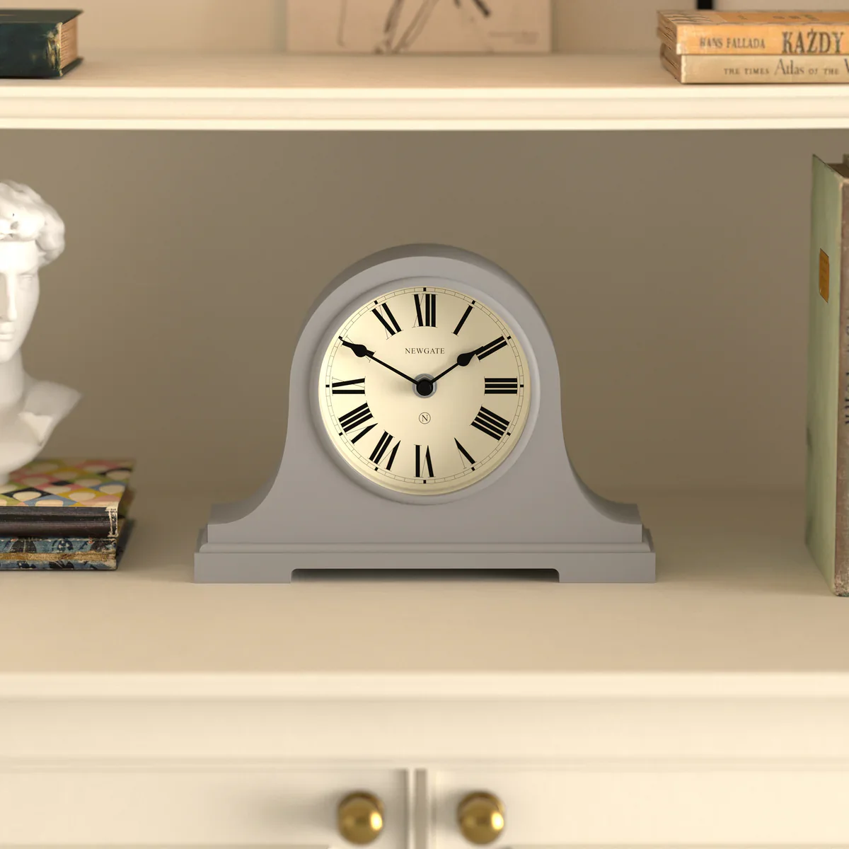 Newgate Broadway mantel clock in grey - Image 4