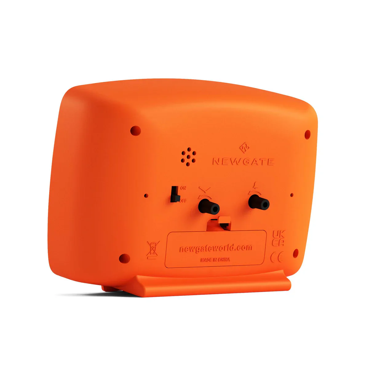 Newgate Brooklyn alarm clock in pumpkin orange - Image 5