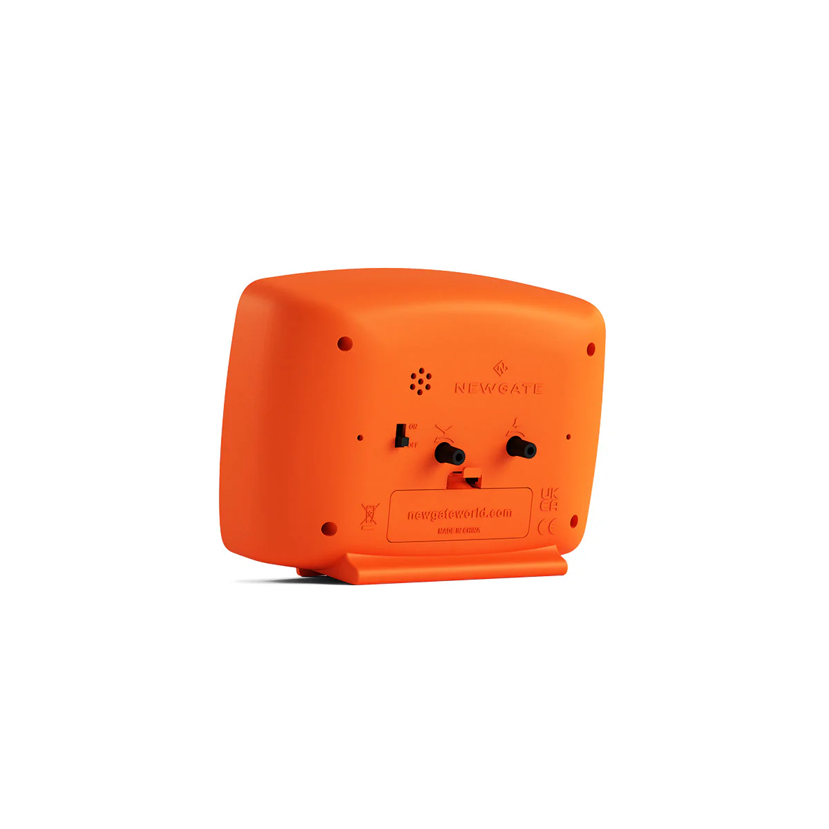 Newgate Brooklyn Alarm Clock in Pumpkin Orange - Image 5