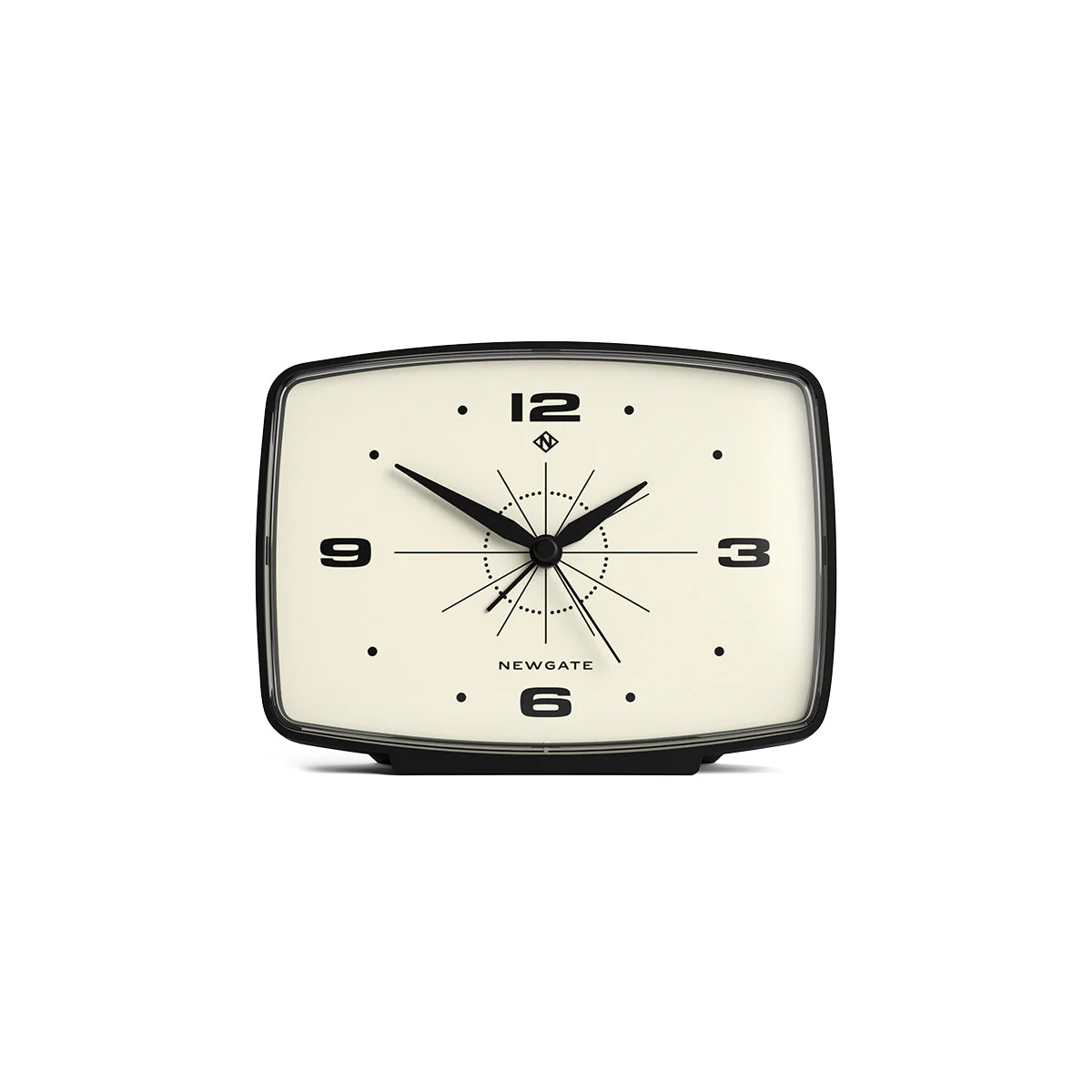 Newgate Brooklyn Alarm Clock in Black