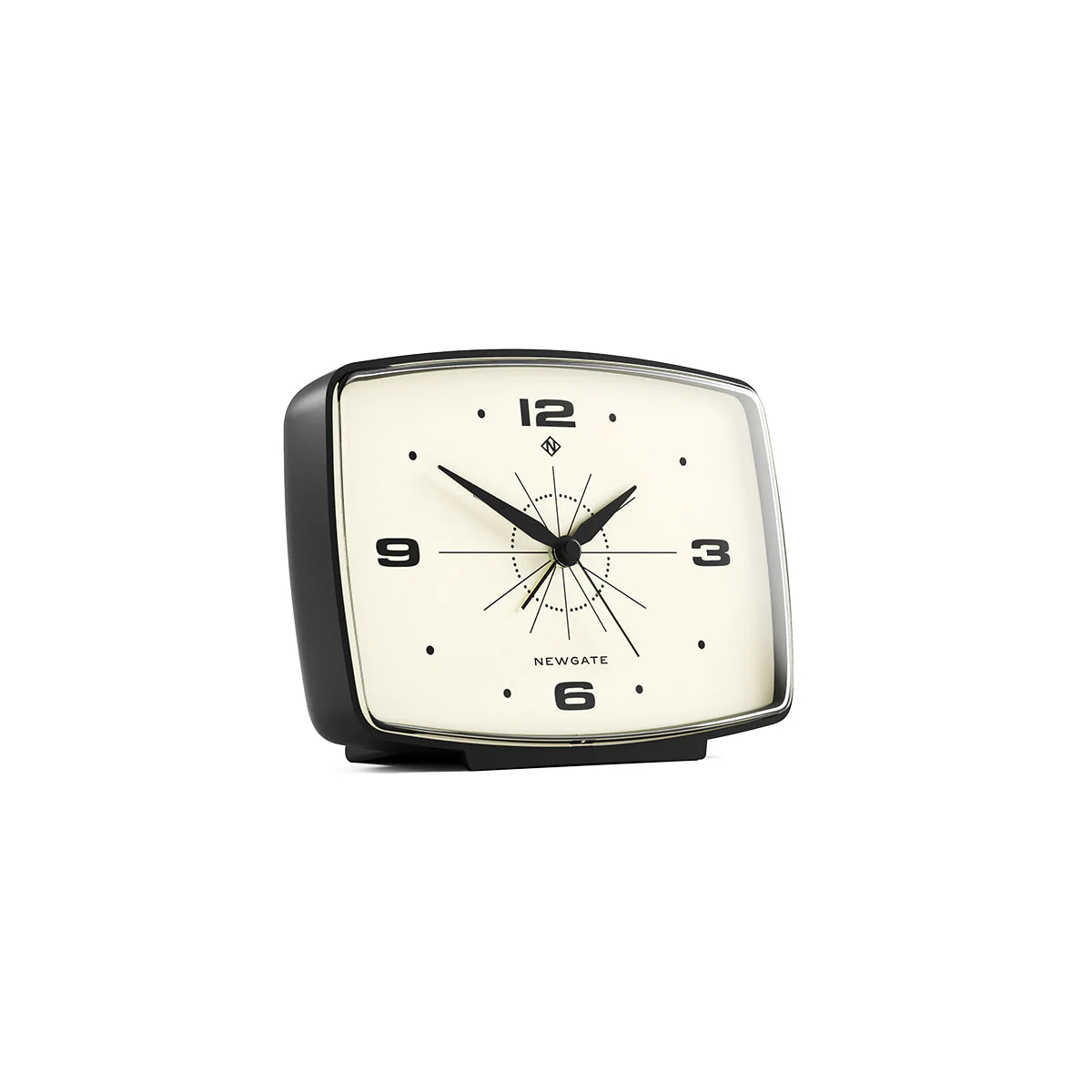 Newgate Brooklyn Alarm Clock in Black - Image 2