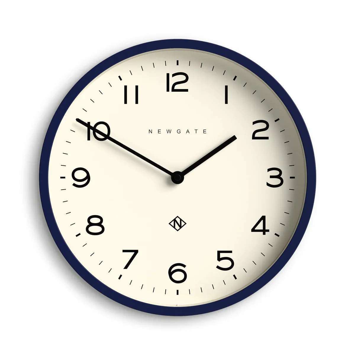 Newgate Echo Number Four wall clock in Midnight Blue